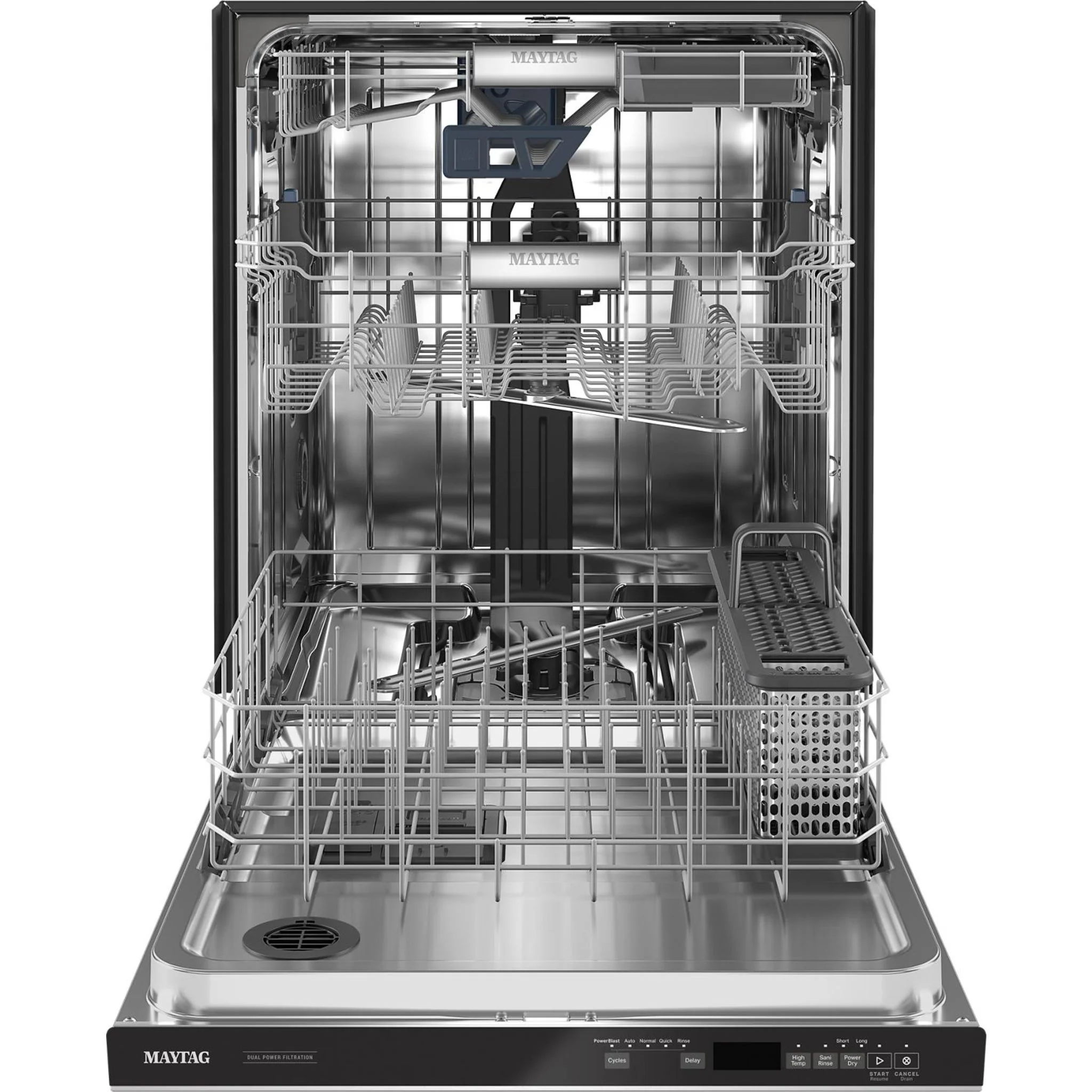 Maytag Top control dishwasher with Third Level Rack and Dual Power Filtration - Stainless Steel (MDB9979SKZ) - Image 37