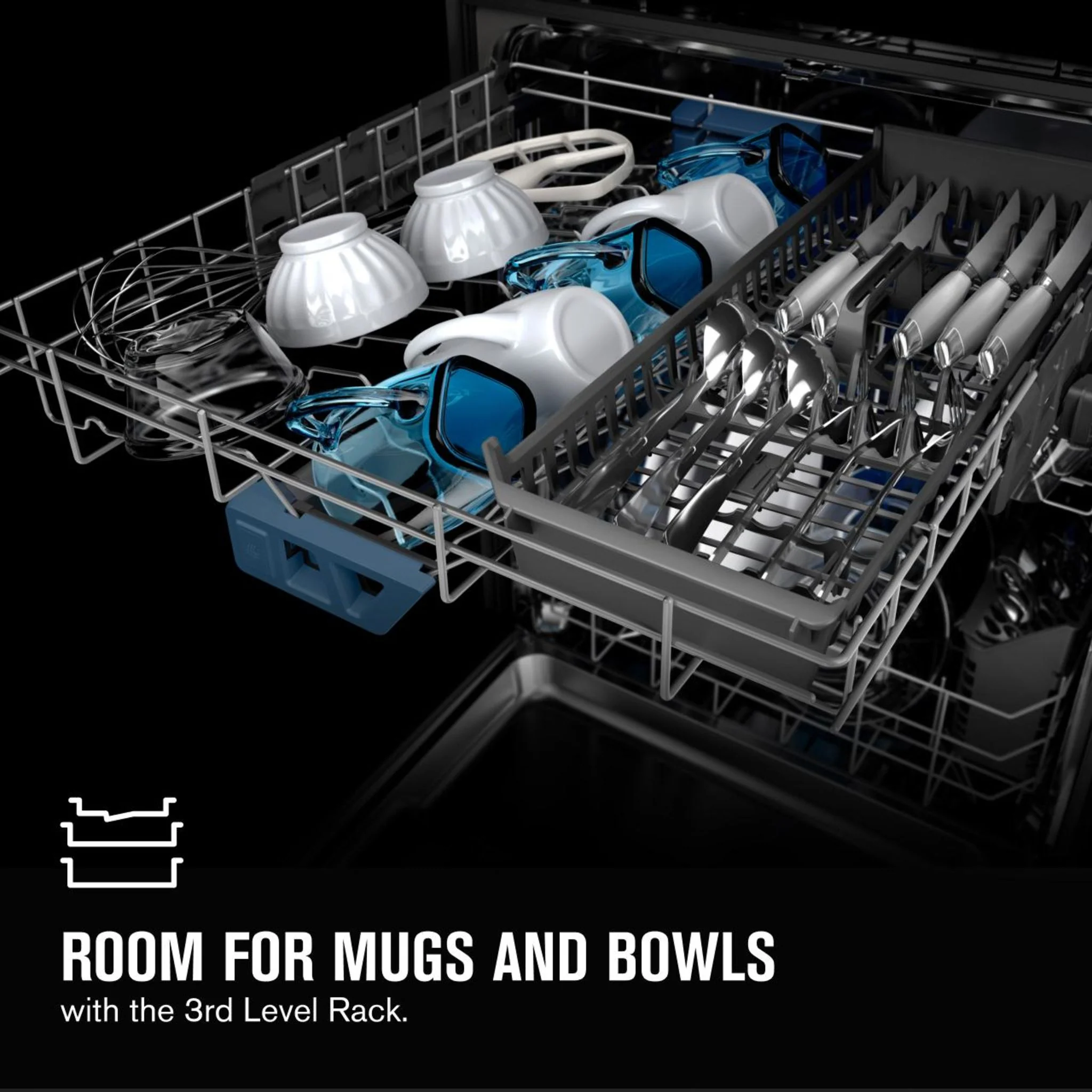 Maytag Top control dishwasher with Third Level Rack and Dual Power Filtration - Black (MDB8959SKB) - Image 54