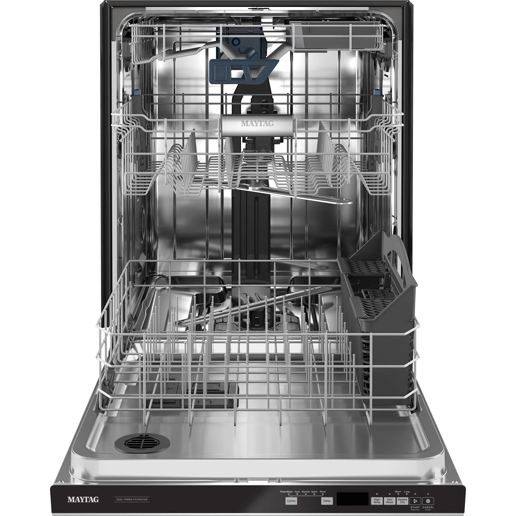 Maytag Top Control Dishwasher with Dual Power Filtration, Power  Cycle and 3rd Level Rack - Stainless Steel (MDB8959SKZ) - Image 5