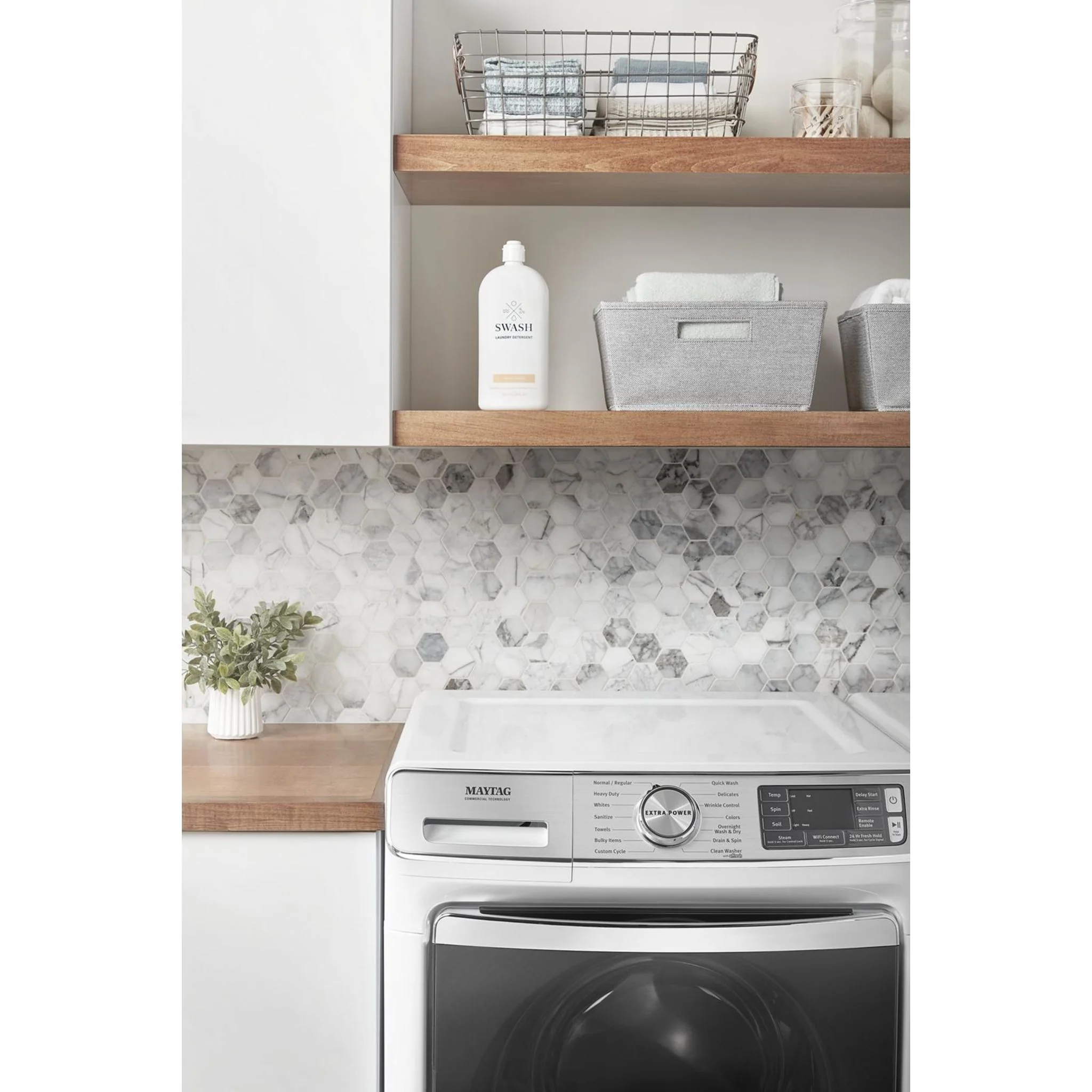 Maytag Smart Front Load Washer with Extra Power and 24-Hr Fresh Hold option - 5.8 cu. ft. -White (MHW8630HW) - Image 28