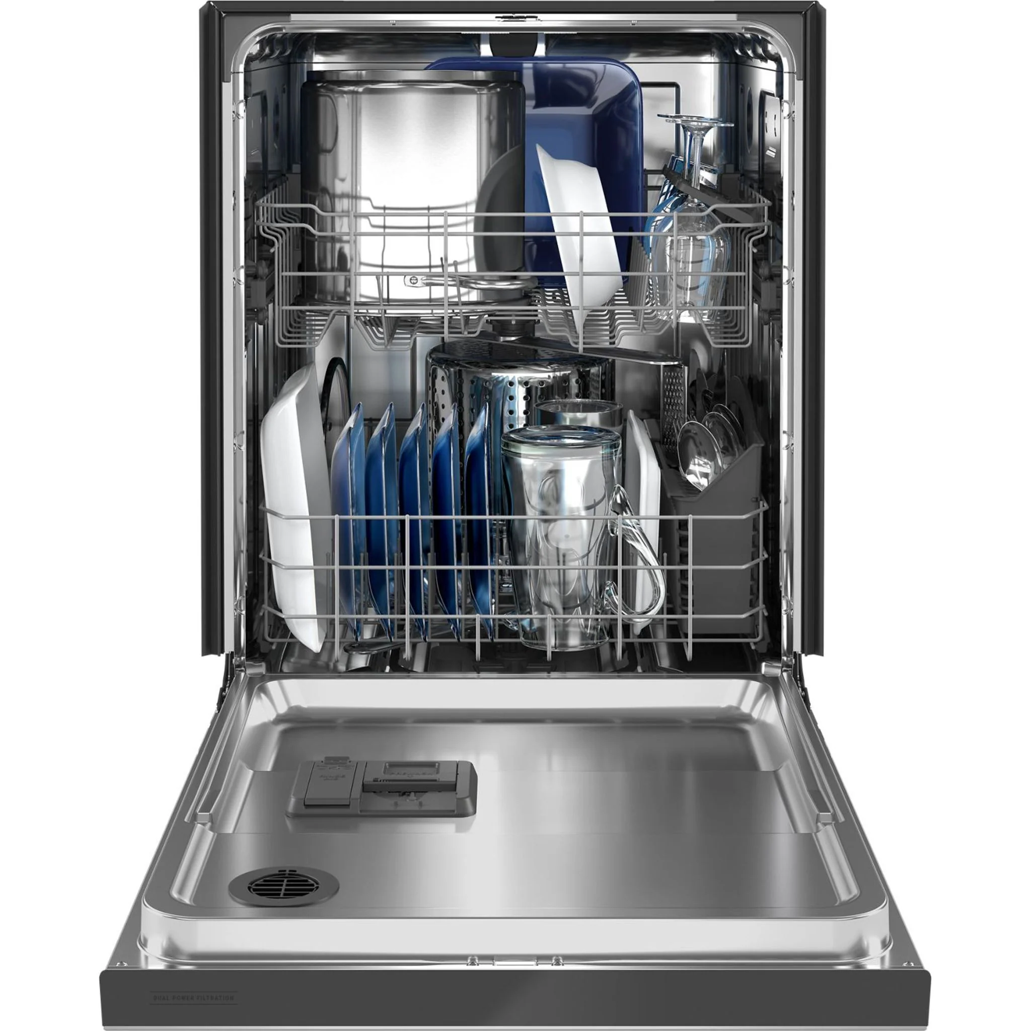 Maytag Top Control Dishwasher with Dual Power Filtration and PowerBlast Cycle -Stainless Steel (MDB4949SKZ) - Image 3