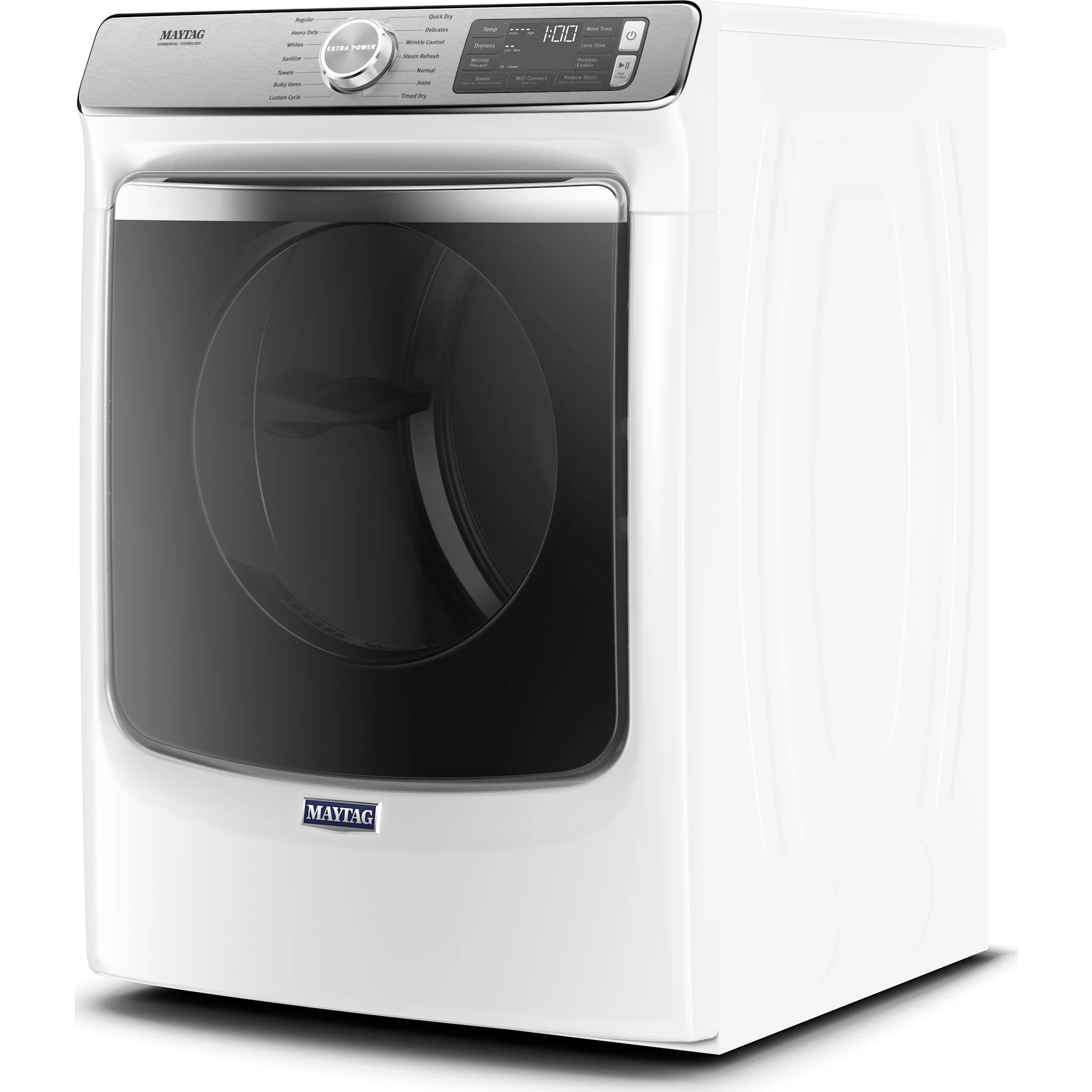 Maytag Front Load Gas Dryer with Extra Power & Advanced Moisture Sensing - 7.3 Cu. Ft. - White (MGD8630HW) - Image 3