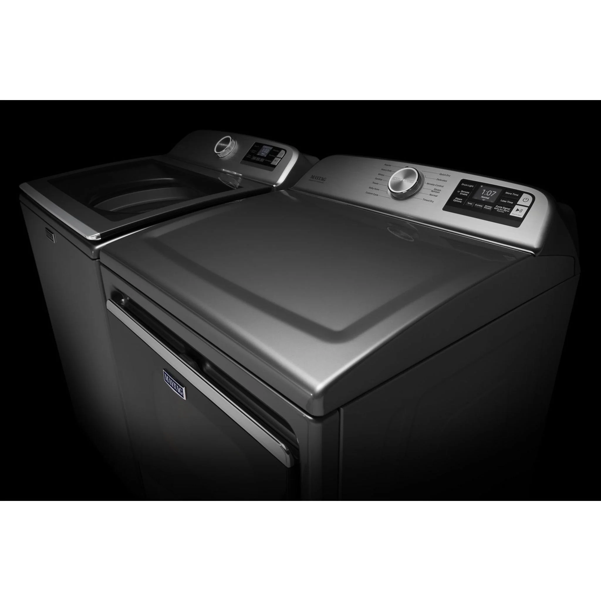 Maytag Smart Top Load Electric Dryer with Extra Power Button - 7.4 cu.ft. - Metallic Slate (YMED7230HC) - Image 31