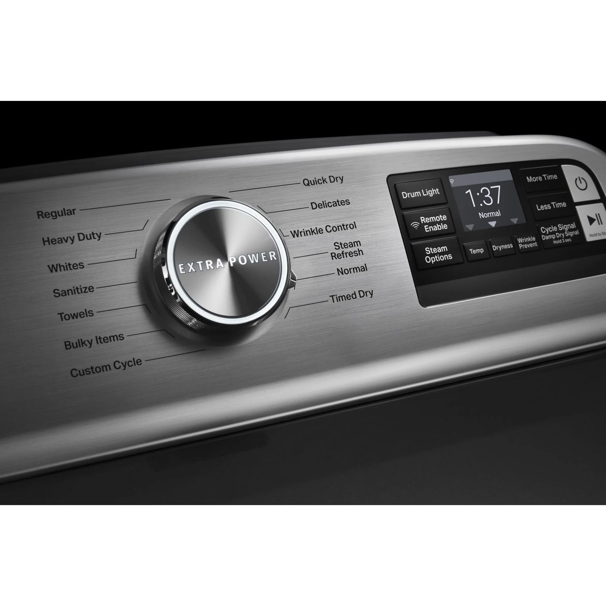 Maytag Smart Top Load Electric Dryer with Extra Power Button - 7.4 cu.ft. - Metallic Slate (YMED7230HC) - Image 41