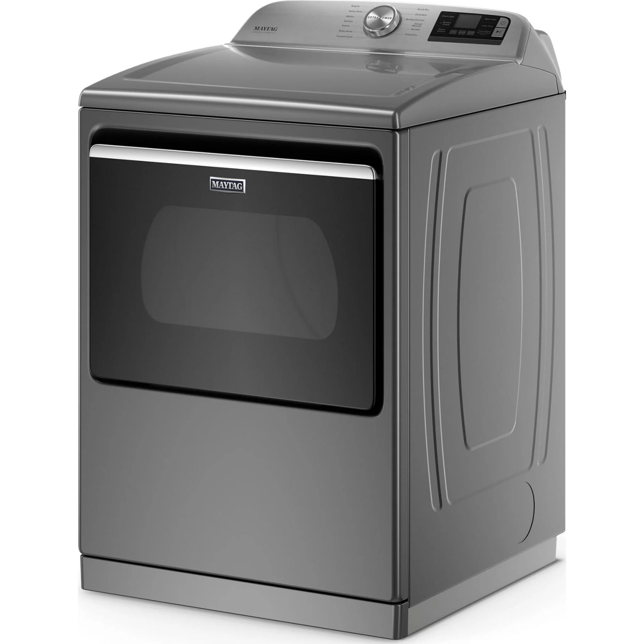 Maytag Smart Top Load Electric Dryer with Extra Power Button - 7.4 cu.ft. - Metallic Slate (YMED7230HC) - Image 7