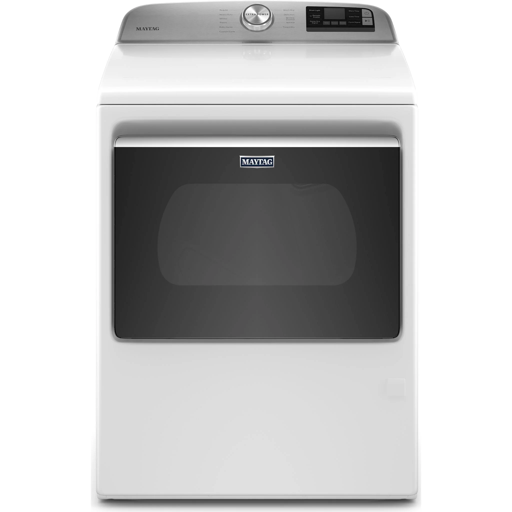 Maytag Smart Top Load Gas Dryer with Extra Power Button - 7.4 cu.ft. - White (MGD6230HW)