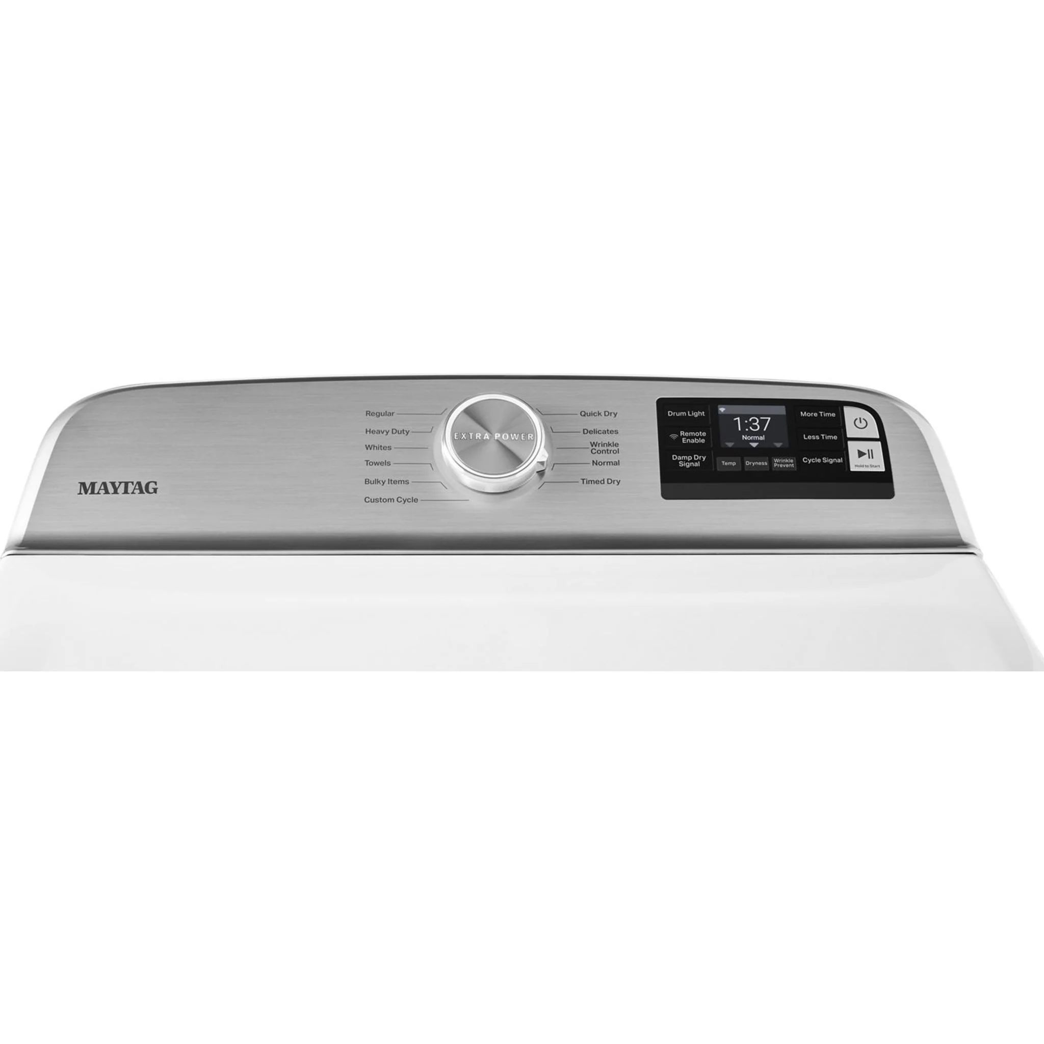 Maytag Smart Top Load Gas Dryer with Extra Power Button - 7.4 cu.ft. - White (MGD6230HW) - Image 45