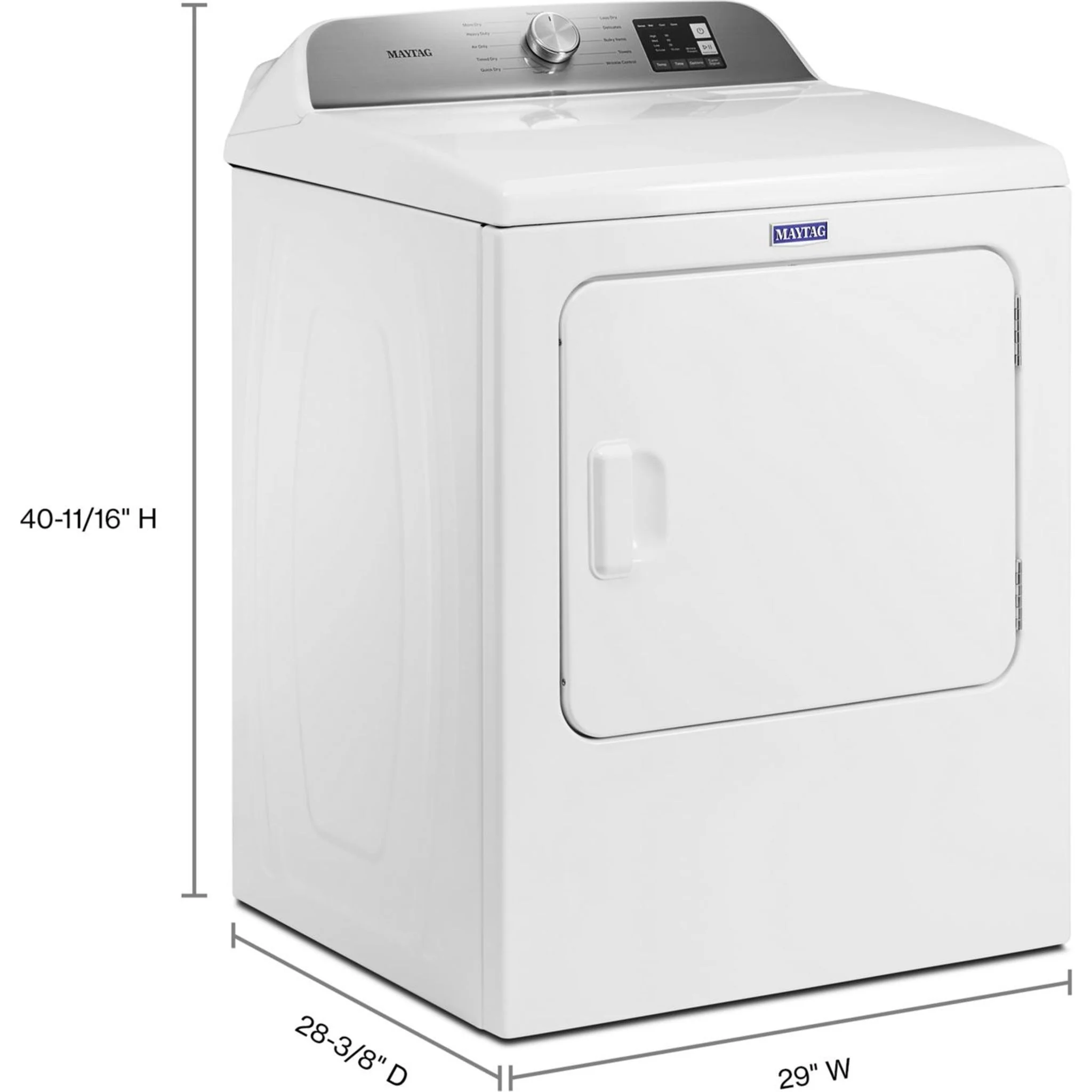 Maytag Top Load Gas Dryer with Advanced Moisture Sensing - 7.0 cu. ft. (MGD6200KW) - Image 50