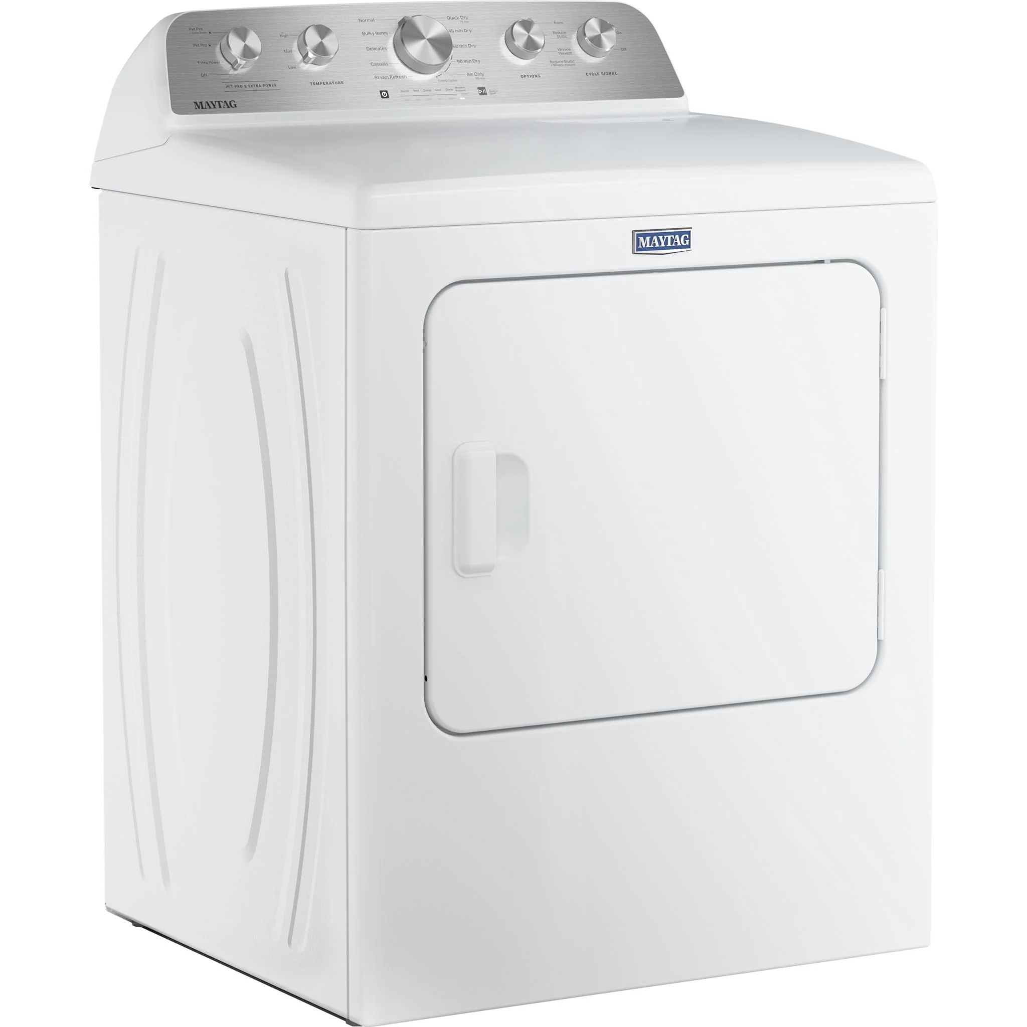 Maytag 7.0 Cu Ft. Load Gas Dryer with Extra Power and Pet Pro Option - White (MGD5605RW) - Image 6