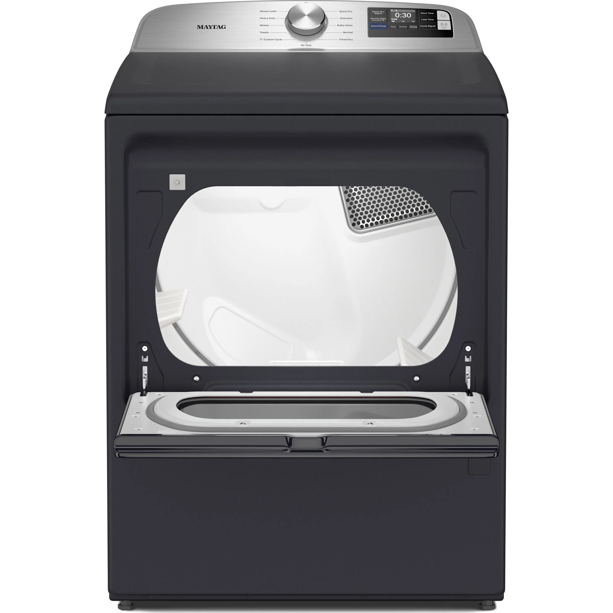 Maytag 7.4 Cu. Ft. Top Load Gas Dryer with Extra Power and Advanced Moisture Sensing - Midnight Steel (MGD6205RF) - Image 11