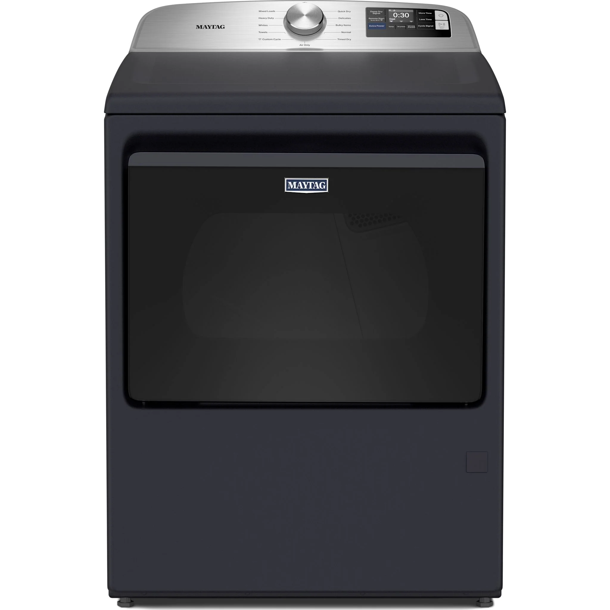 Maytag 7.4 Cu. Ft. Top Load Gas Dryer with Extra Power and Advanced Moisture Sensing - Midnight Steel (MGD6205RF) - Image 8