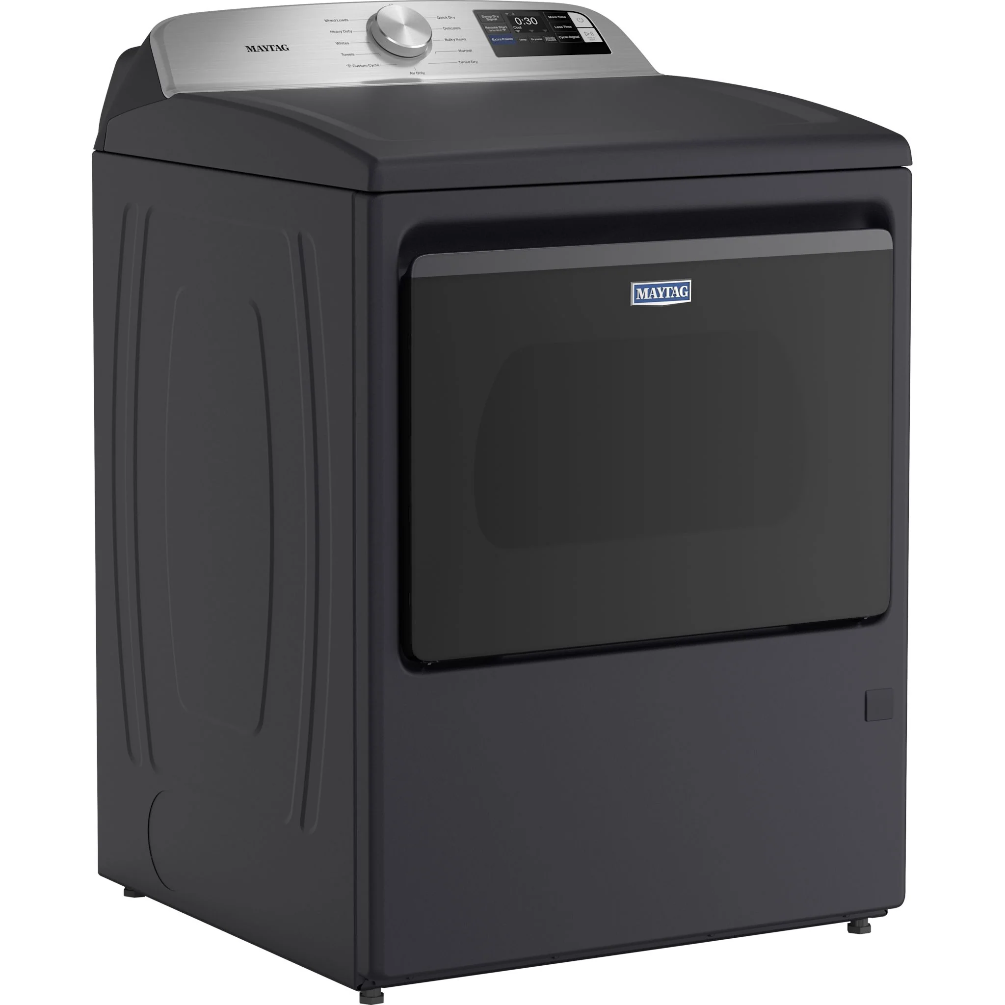 Maytag 7.4 Cu. Ft. Top Load Gas Dryer with Extra Power and Advanced Moisture Sensing - Midnight Steel (MGD6205RF) - Image 9
