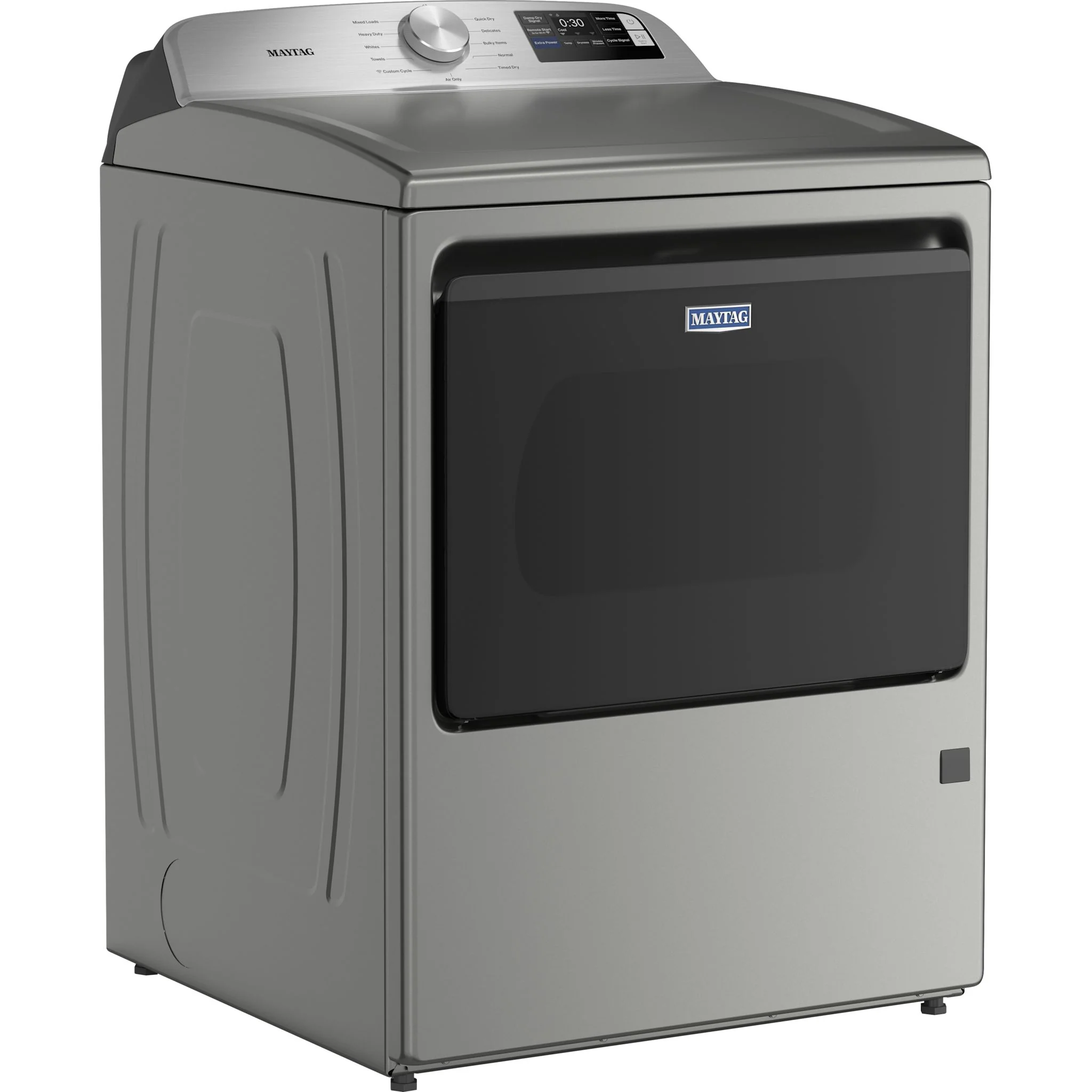 Maytag 7.4 Cu. Ft. Top Load Gas Dryer with Extra Power and Advanced Moisture Sensing - Classic Silver (MGD6205RR) - Image 10