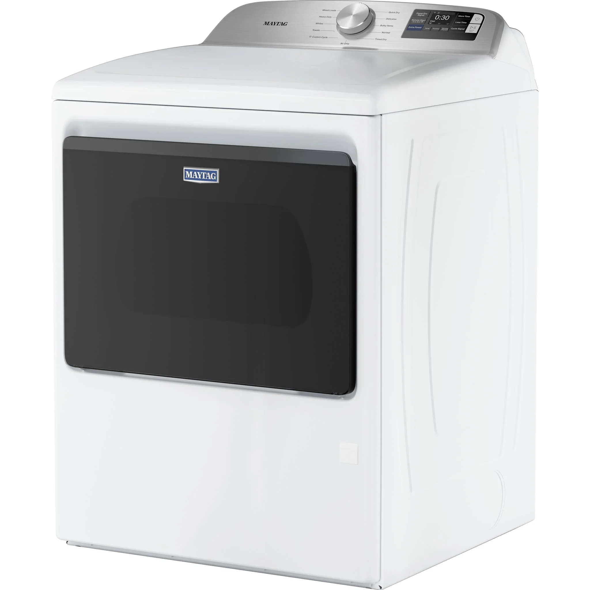 Maytag 7.4 Cu. Ft. Top Load Electric Dryer with Extra Power and Advanced Moisture Sensing - White (YMED6205RW) - Image 2