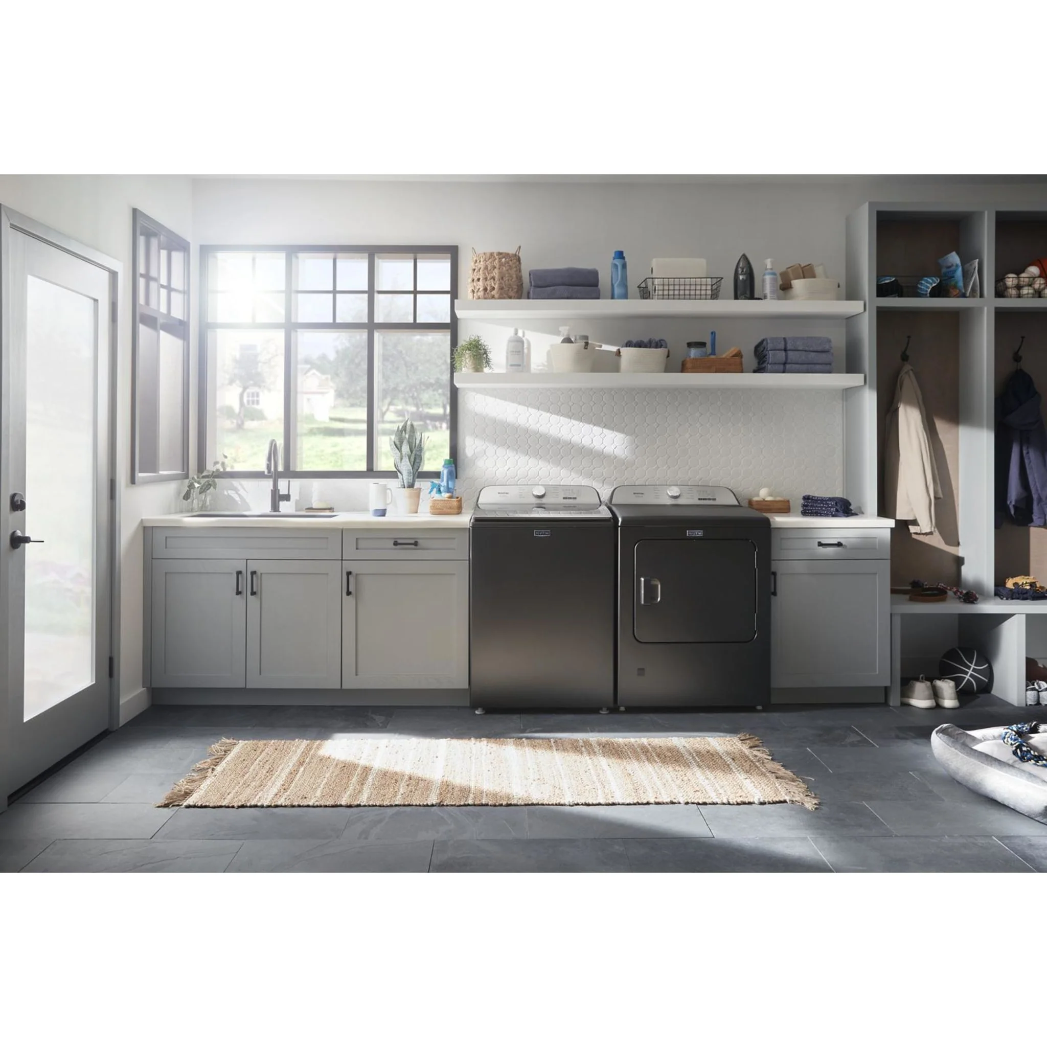 Maytag Pet Pro Top Load Electric Dryer - 7.0 cu.ft. - Volcano Black (YMED6500MBK) - Image 19
