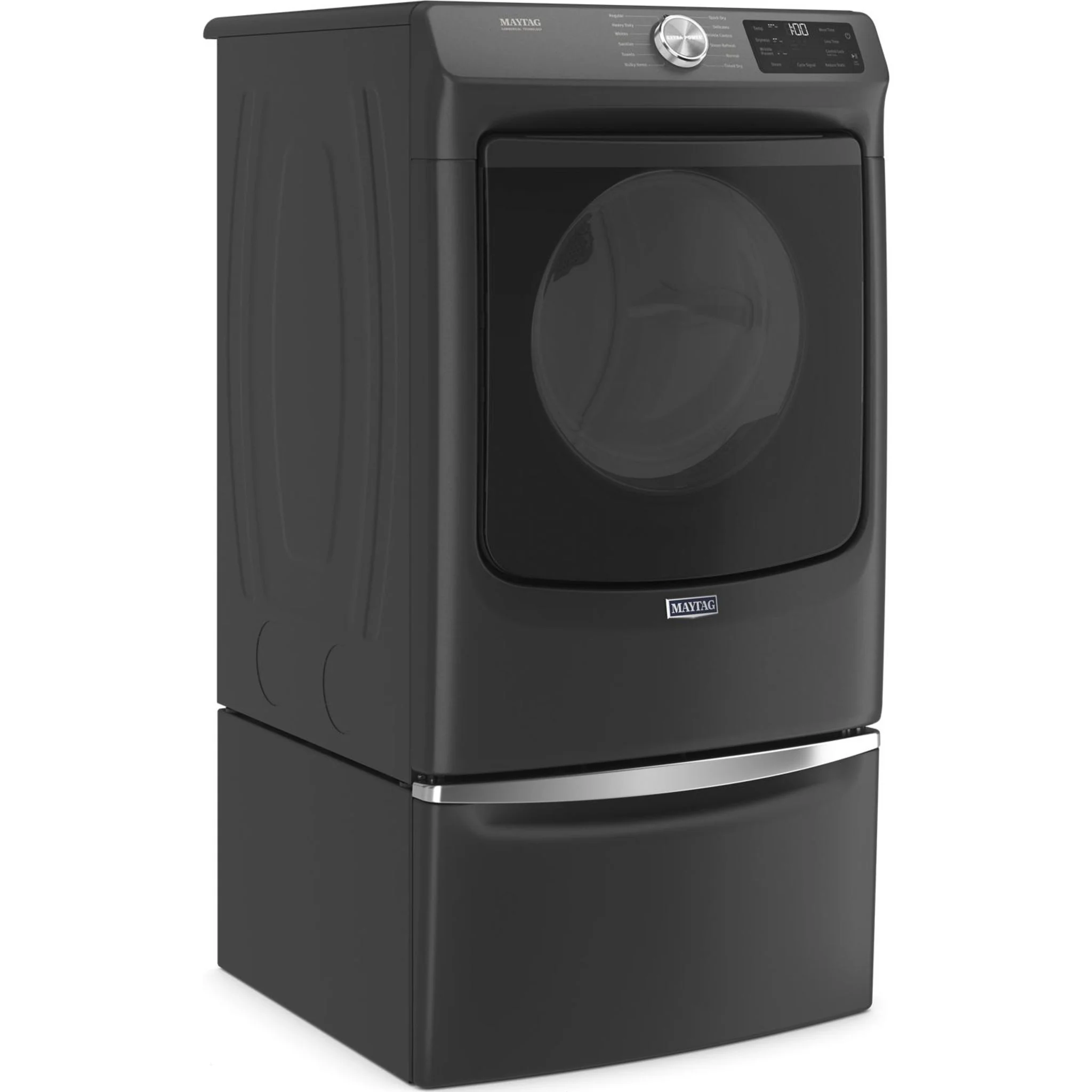Maytag Front Load Electric Dryer with Extra Power and Quick Dry Cycle - 7.3 cu. ft. -Volcano Black (YMED6630MBK) - Image 15