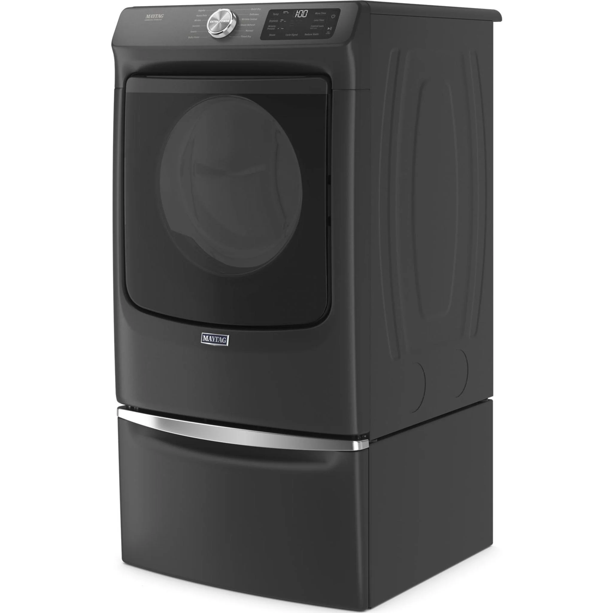 Maytag Front Load Electric Dryer with Extra Power and Quick Dry Cycle - 7.3 cu. ft. -Volcano Black (YMED6630MBK) - Image 9