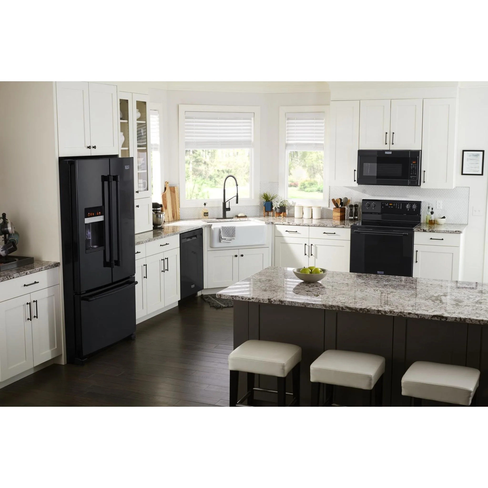 Maytag 36- Inch Wide French Door Refrigerator with PowerCold Feature - 25 Cu. Ft. -Black (MFI2570FEB) - Image 6