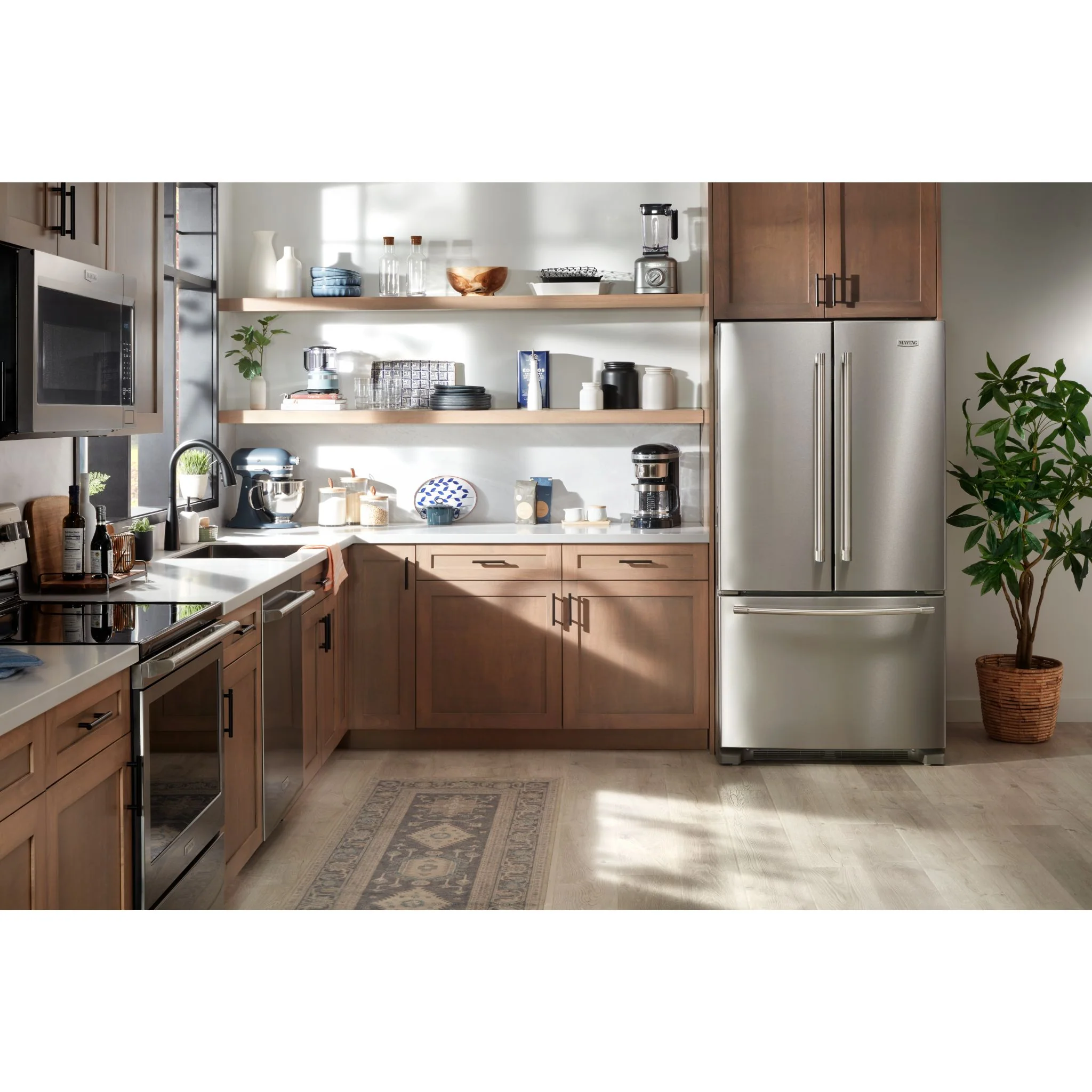 Maytag French Door Bottom Mount Refrigerator with Max Cool Setting -Fingerprint Resistant Stainless Steel (MRFF4236RZ) - Image 9