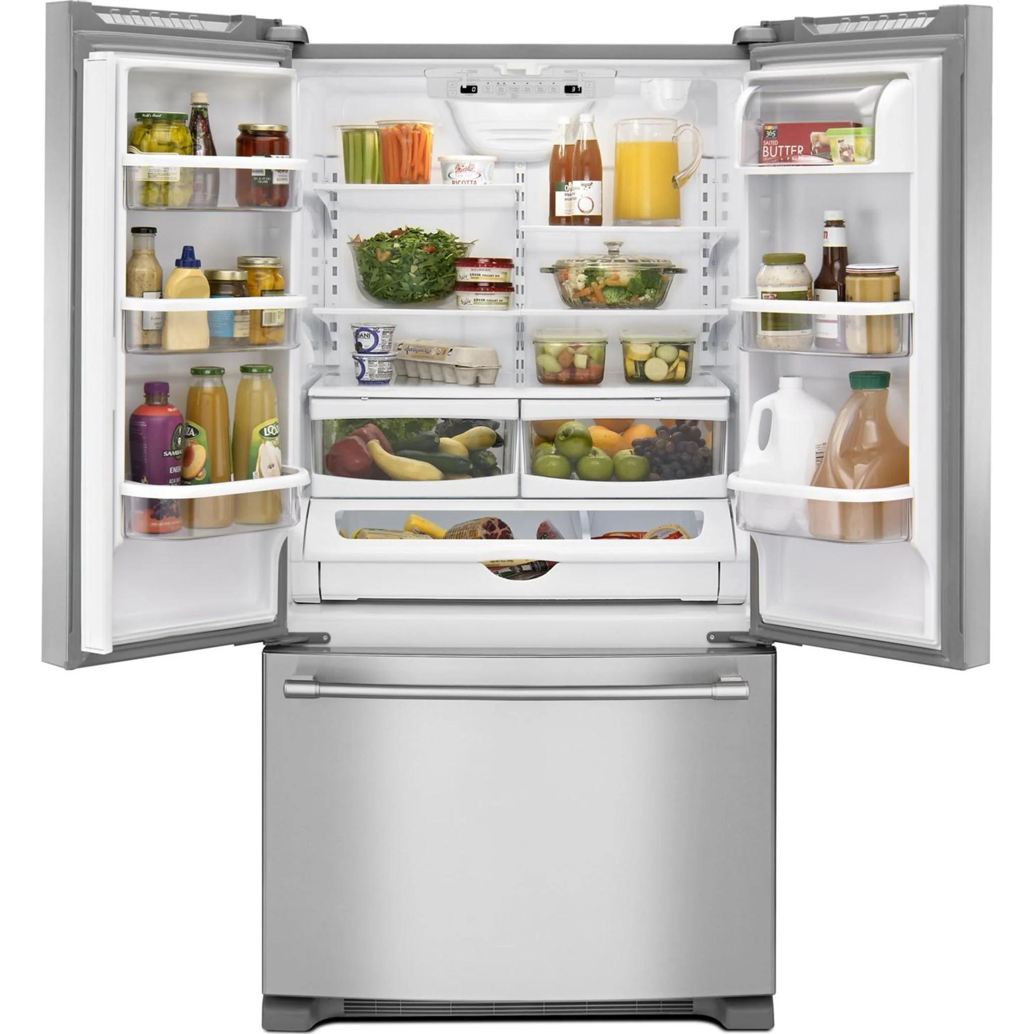 Maytag 36" Wide French Door Refrigerator with Water Dispenser - 25 cu. ft (MRFF5036PZ) - Image 4
