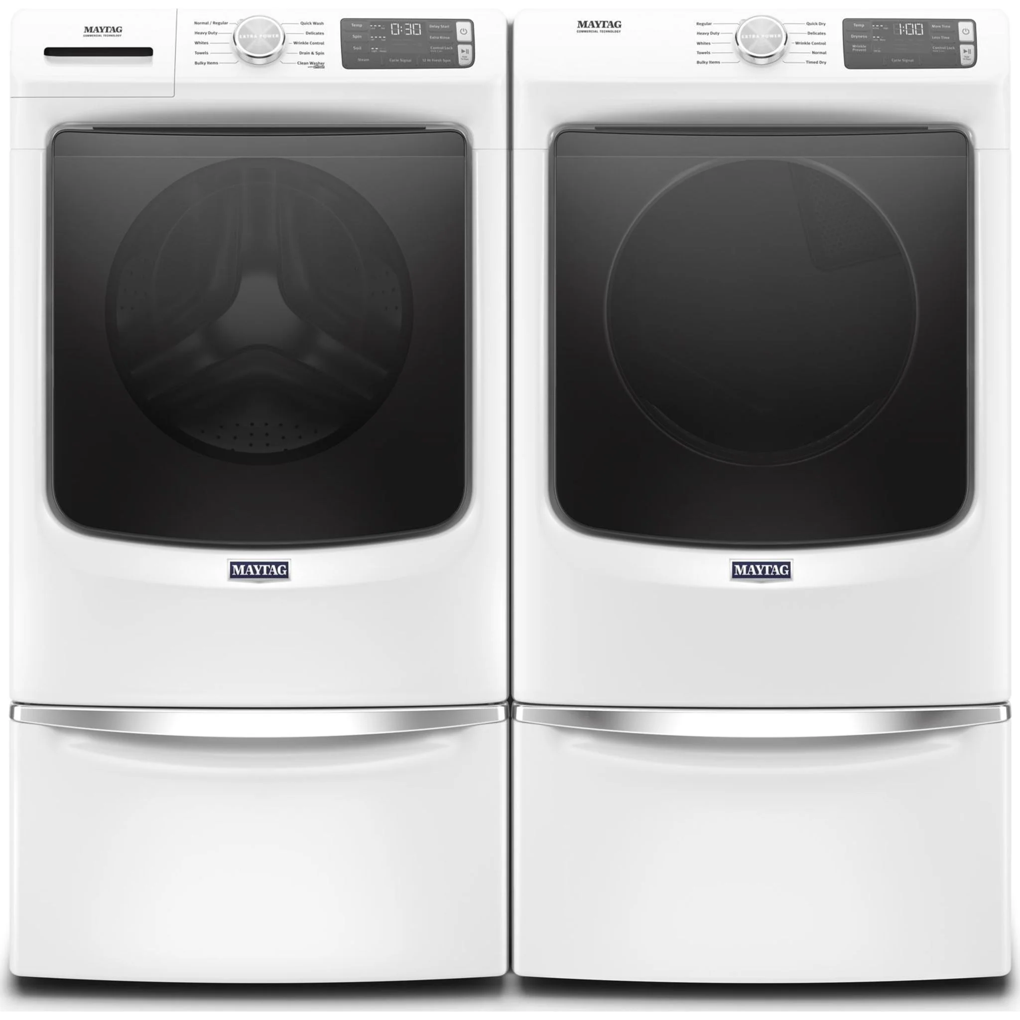 Maytag Front Load Washer with Extra Power and 12-Hr Fresh Spinoption - 5.2 cu. ft. -White (MHW5630HW) - Image 9