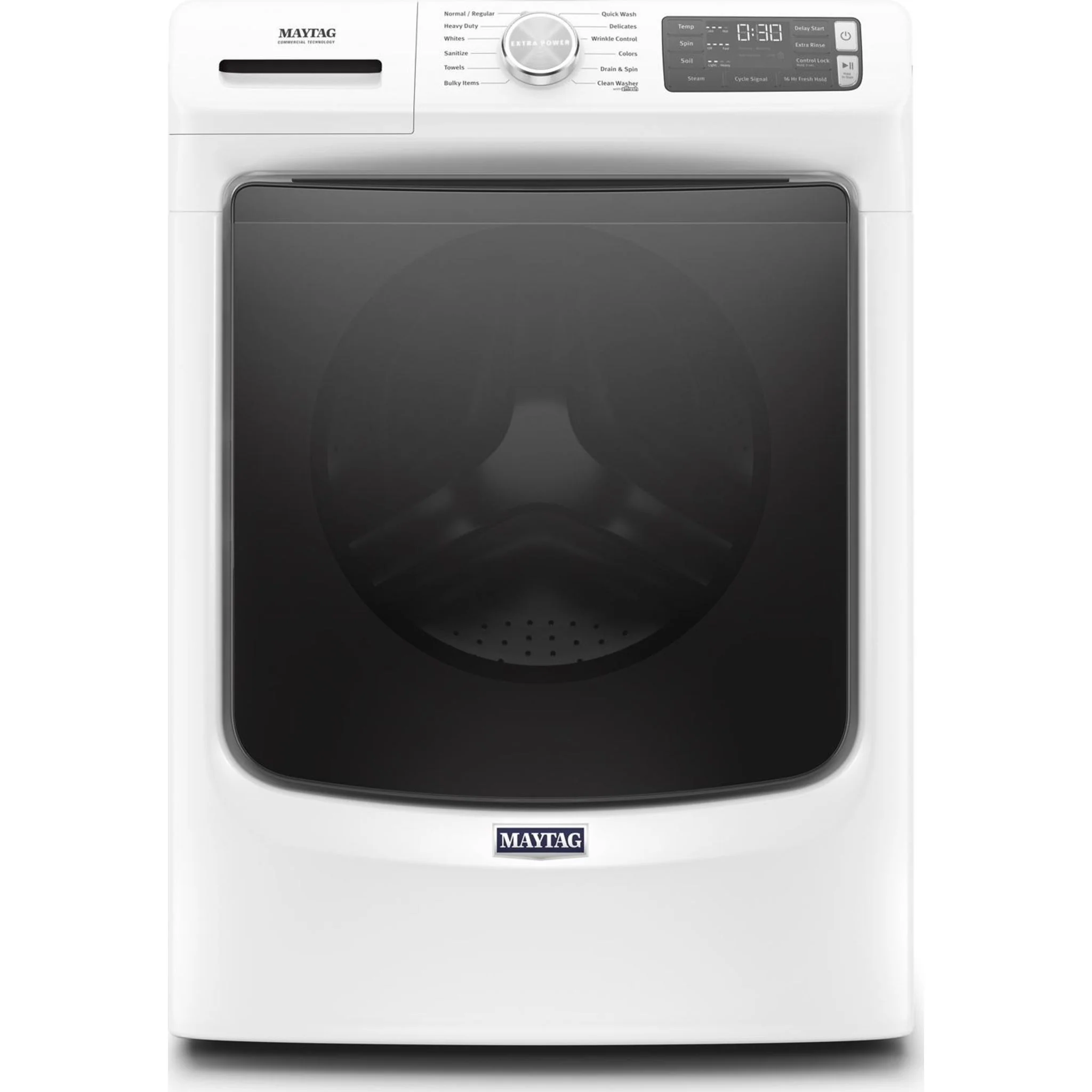 Maytag Front Load Washer with Extra Power and 16-Hr Fresh Hold option - 5.5 cu. ft. -White (MHW6630HW)