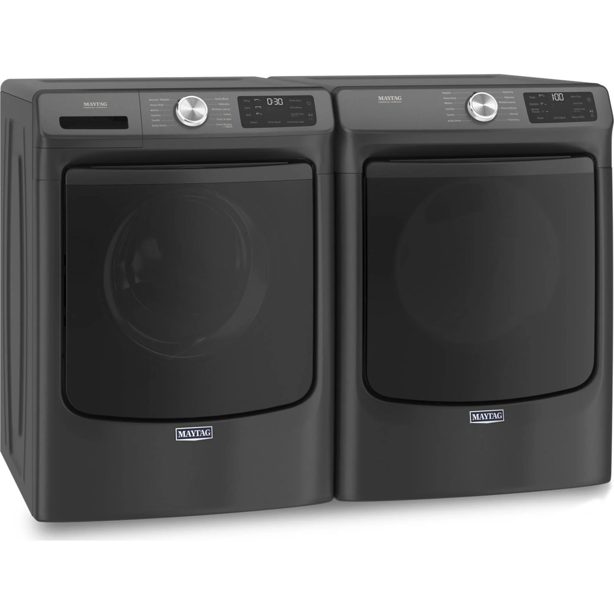 Maytag Front Load Washer with Extra Power and 16-Hr Fresh Hold option - 5.5 cu. ft. IEC -Volcano Black (MHW6630MBK) - Image 13