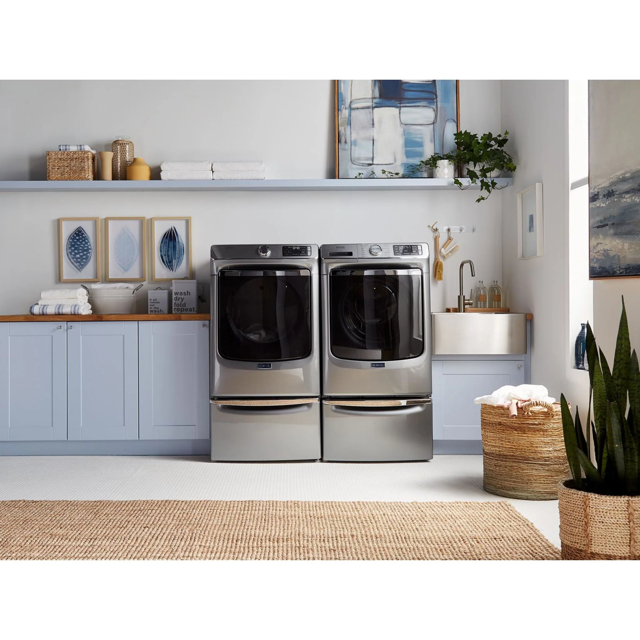 Maytag Smart Front Load Washer with Extra Power and 24-Hr Fresh Hold option - 5.8 cu. ft. -Metallic Slate (MHW8630HC) - Image 20