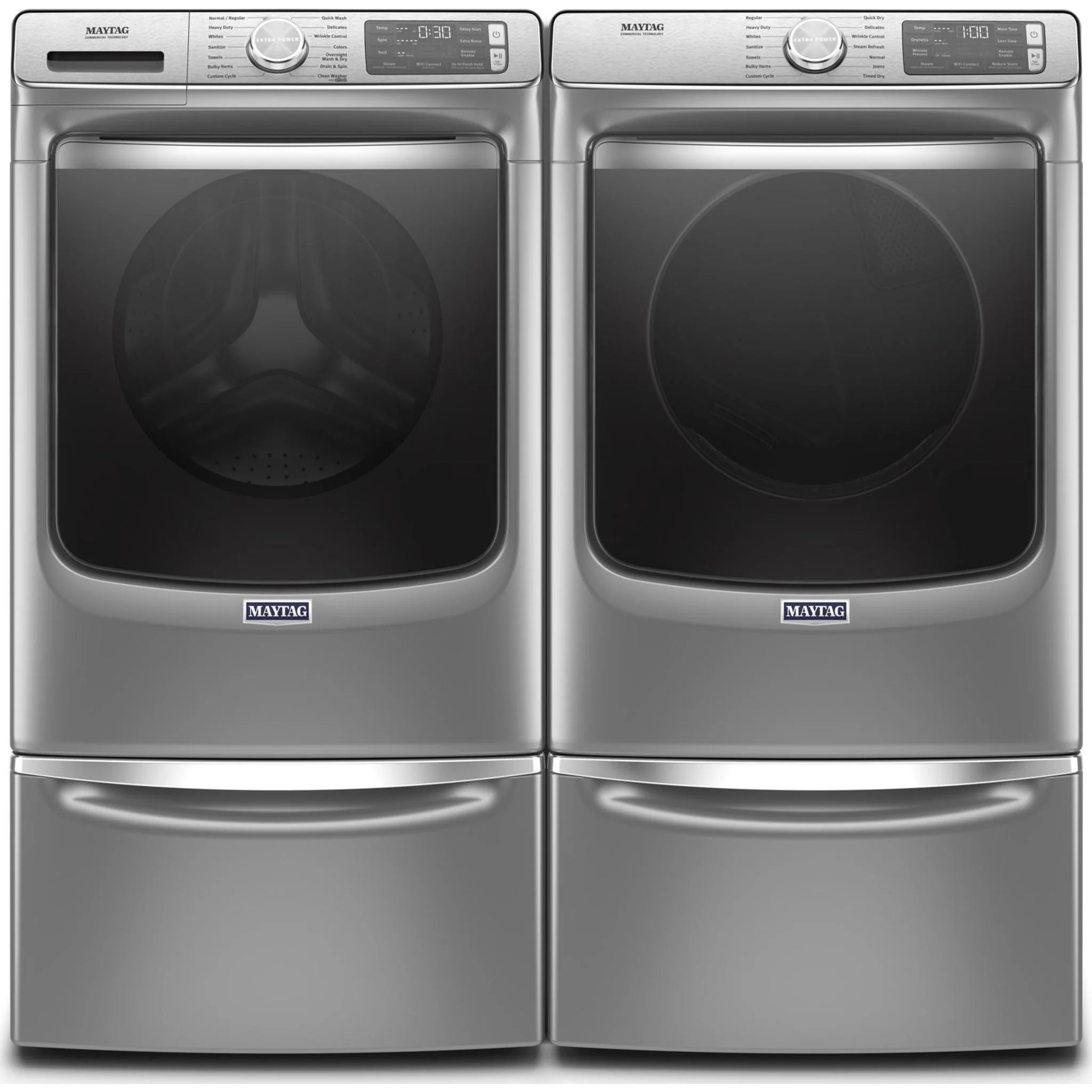 Maytag Smart Front Load Washer with Extra Power and 24-Hr Fresh Hold option - 5.8 cu. ft. -Metallic Slate (MHW8630HC) - Image 21