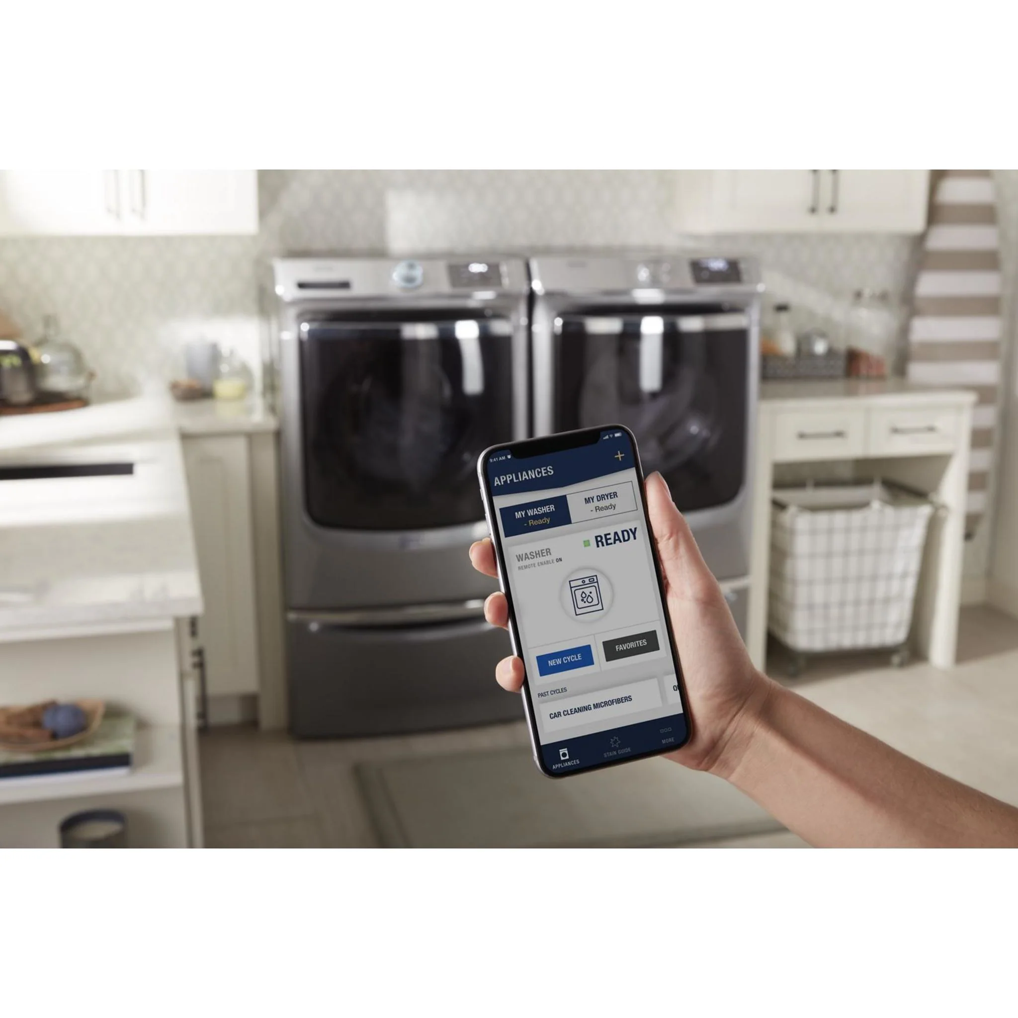 Maytag Smart Front Load Washer with Extra Power and 24-Hr Fresh Hold option - 5.8 cu. ft. -Metallic Slate (MHW8630HC) - Image 23