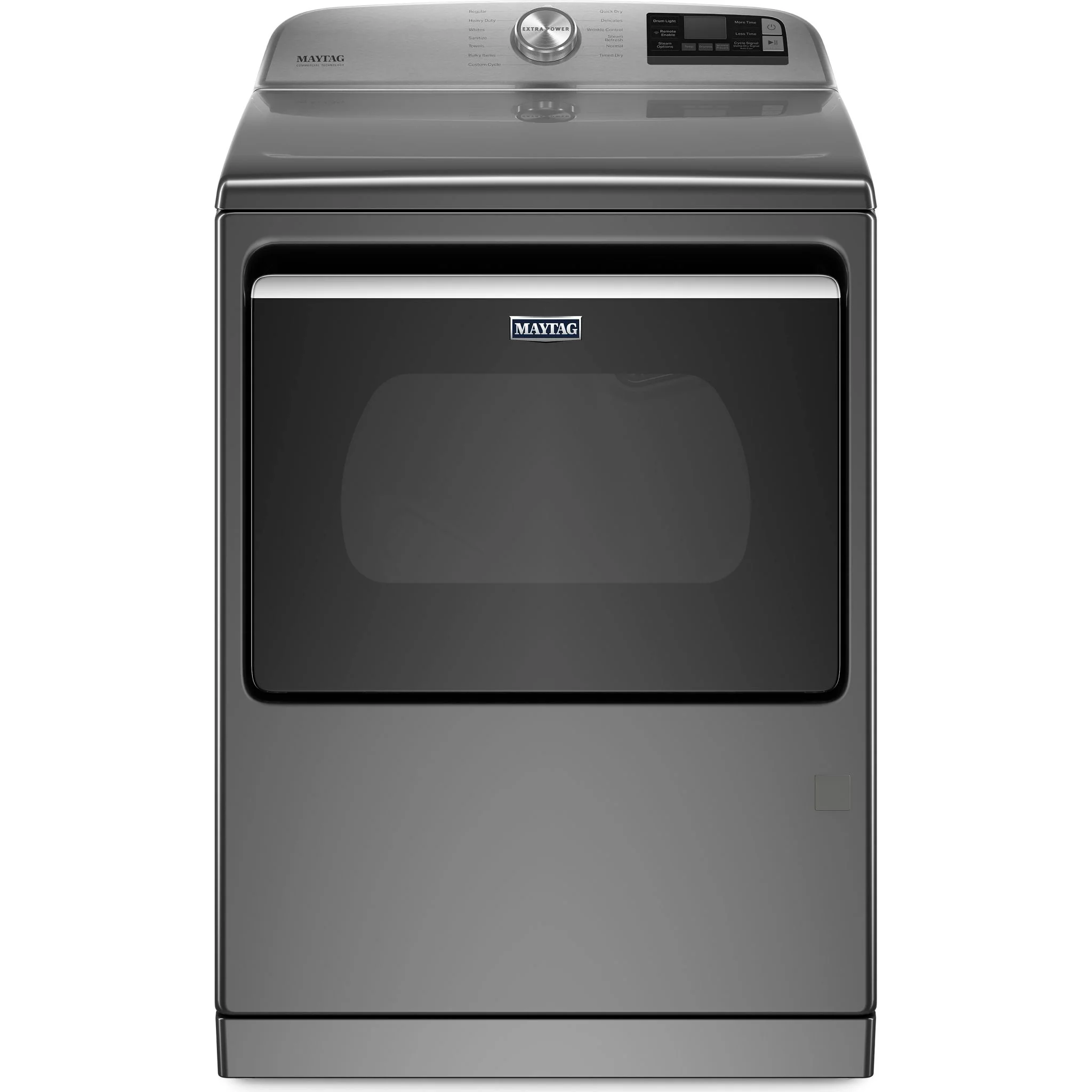 Maytag Smart Top Load Gas Dryer with Extra Power Button - 7.4 cu.ft. - Metallic Slate (MGD7230HC)