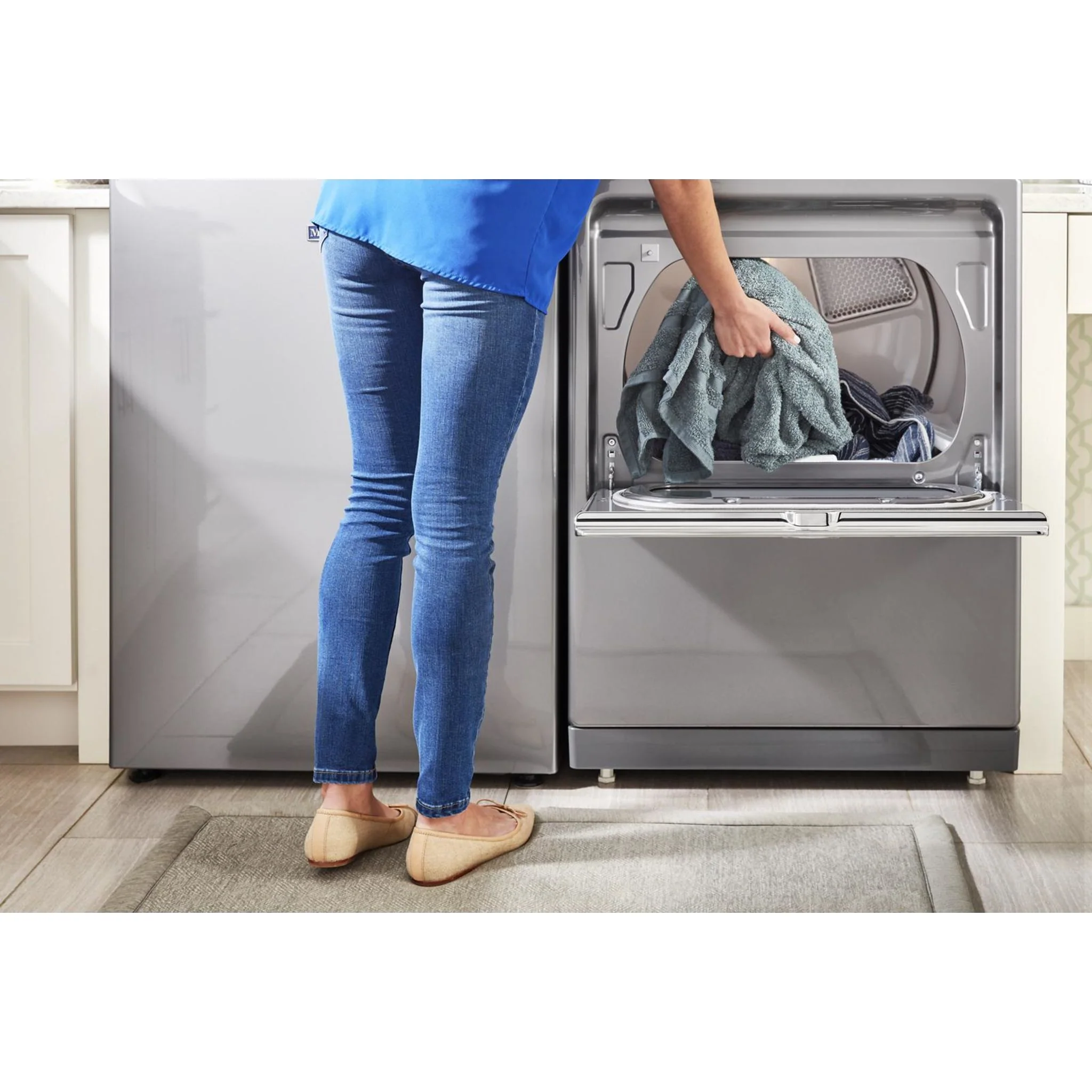 Maytag Smart Top Load Gas Dryer with Extra Power Button - 7.4 cu.ft. - Metallic Slate (MGD7230HC) - Image 16