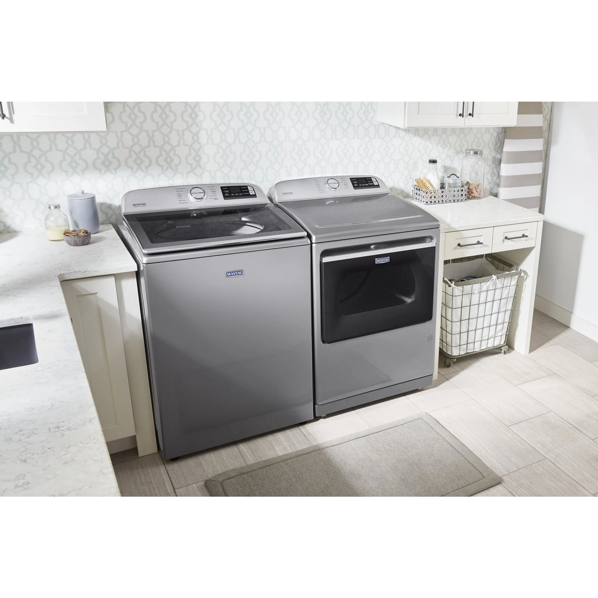 Maytag Smart Top Load Gas Dryer with Extra Power Button - 7.4 cu.ft. - Metallic Slate (MGD7230HC) - Image 31