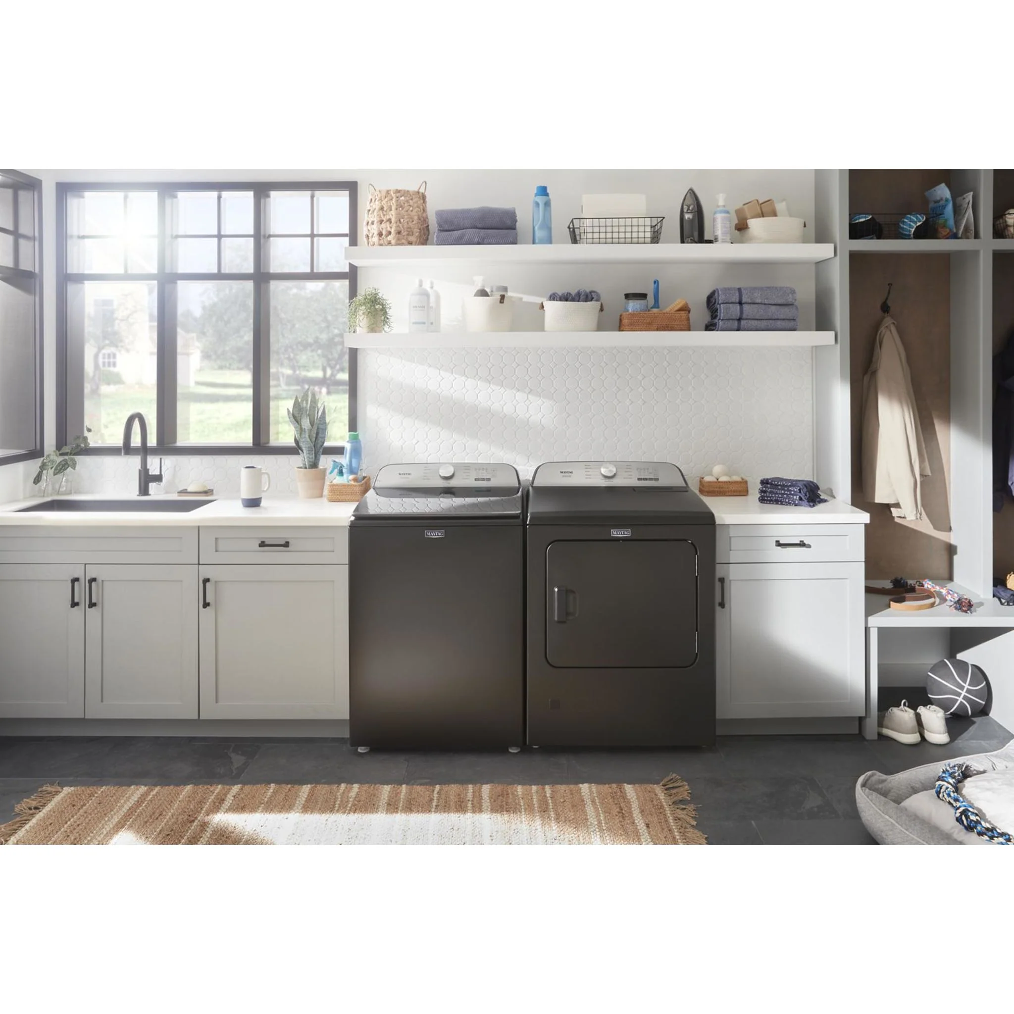 Maytag Pet Pro Top Load Gas Dryer - 7.0 cu.ft. - Black Shadow (MGD6500MBK) - Image 7