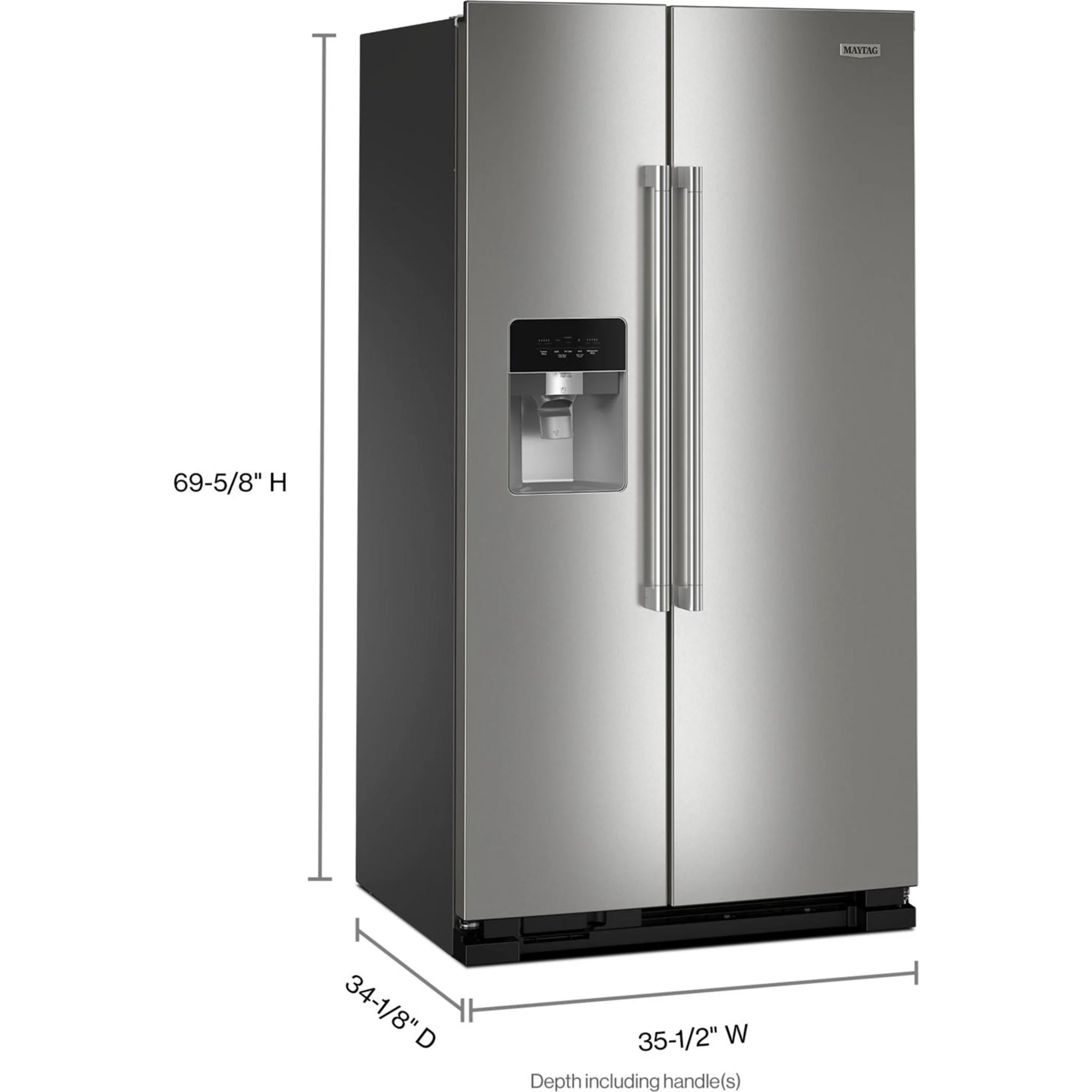 Maytag 36-Inch Wide Side-by-Side Refrigerator - 25 Cu. Ft. -Fingerprint Resistant (MRSF4036PZ) - Image 8