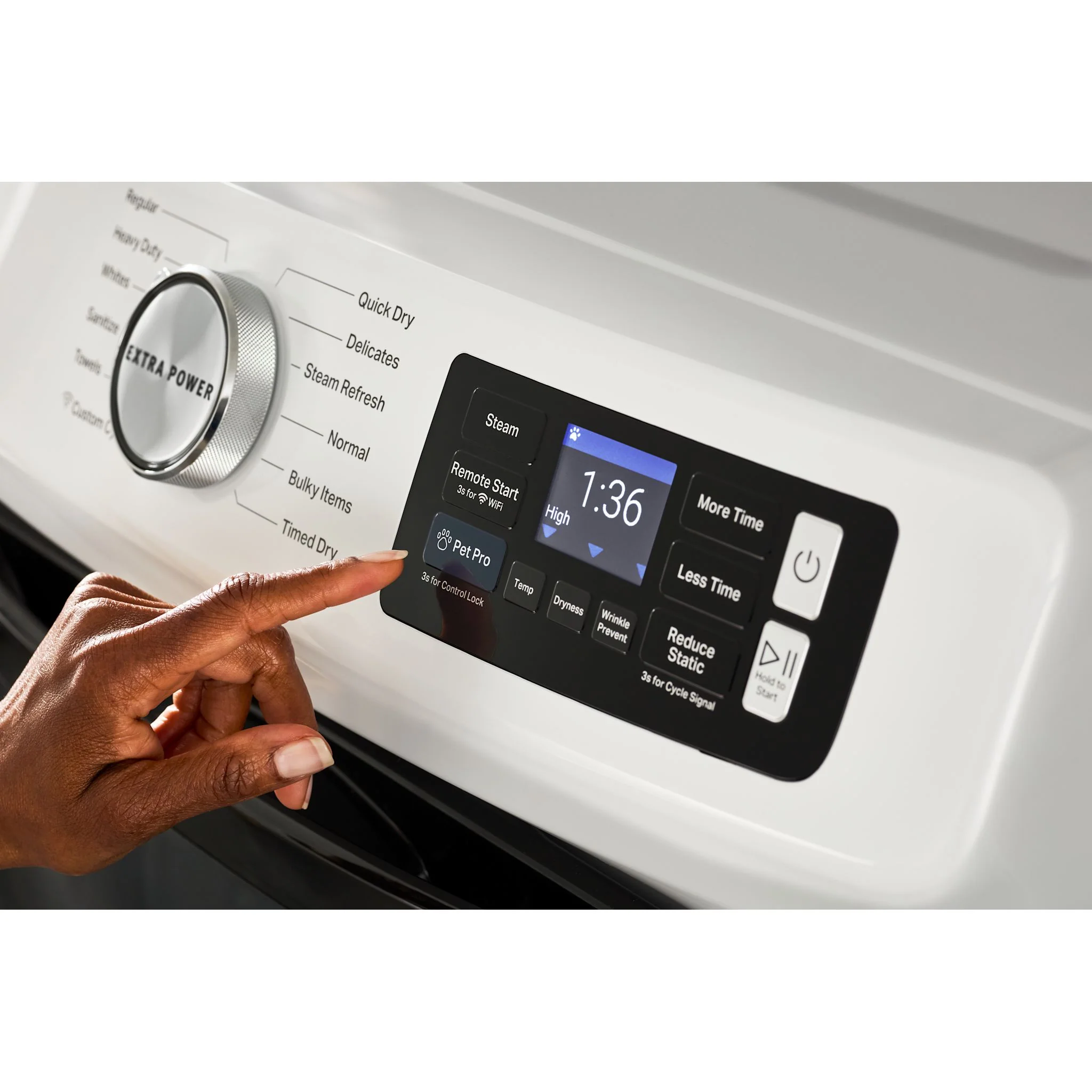 Maytag Smart Pet Pro Front Load Gas Dryer - 7.4 CU. FT. -White (MGD7020RW) - Image 10