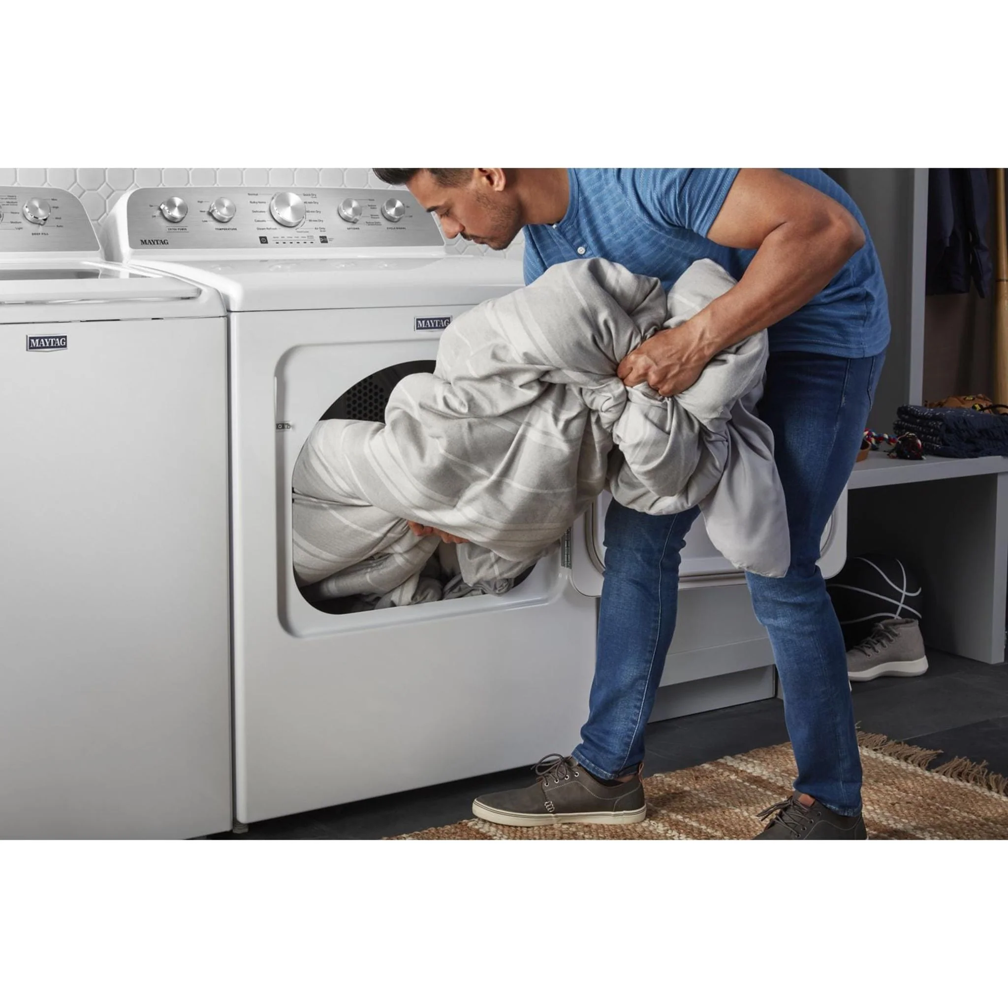 Maytag Top Load Electric Dryer with Steam-Enhanced Cycles - 7.0 cu. ft. -White (YMED5430MW) - Image 22