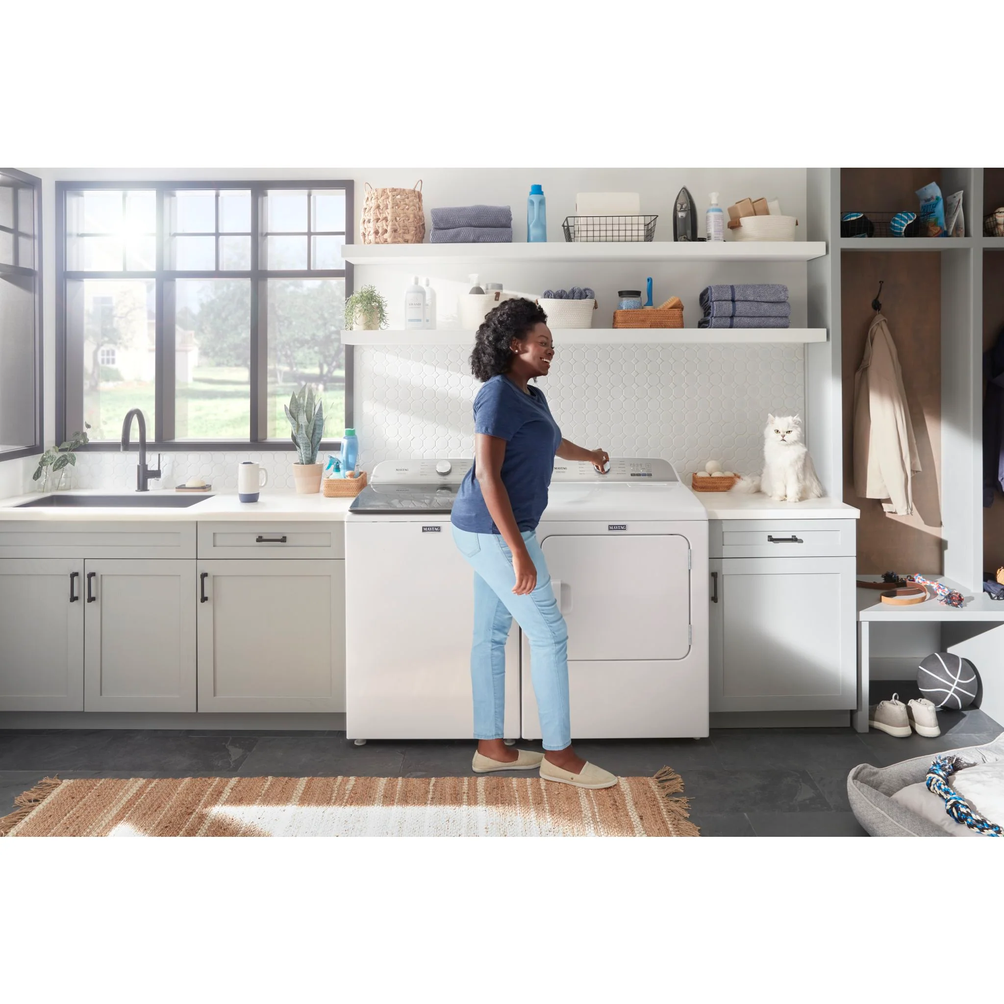 Maytag Top Load Pair (Pet Pro) (YMED6500MW-MVW6500MW) - White - Image 12