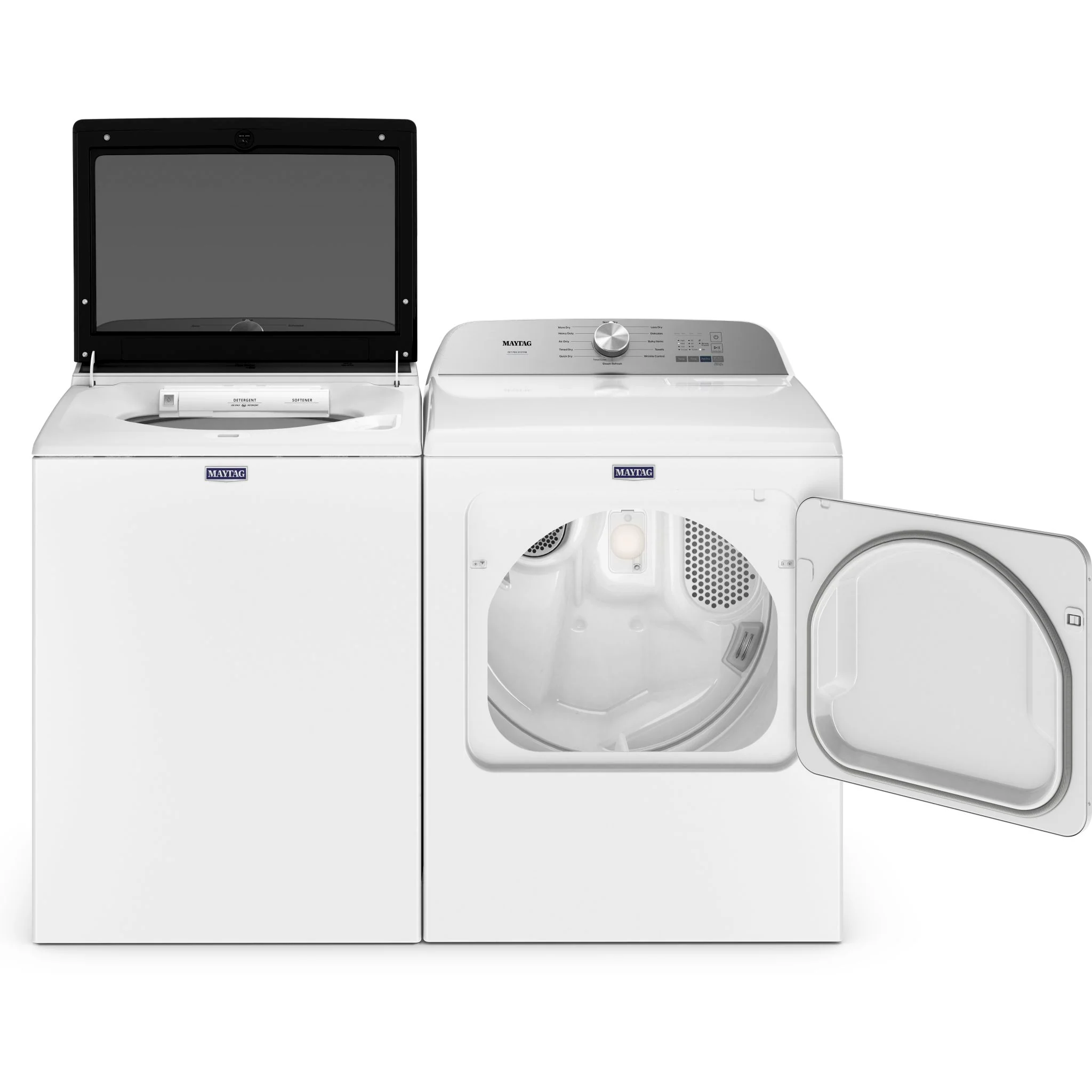Maytag Top Load Pair (Pet Pro) (YMED6500MW-MVW6500MW) - White - Image 2