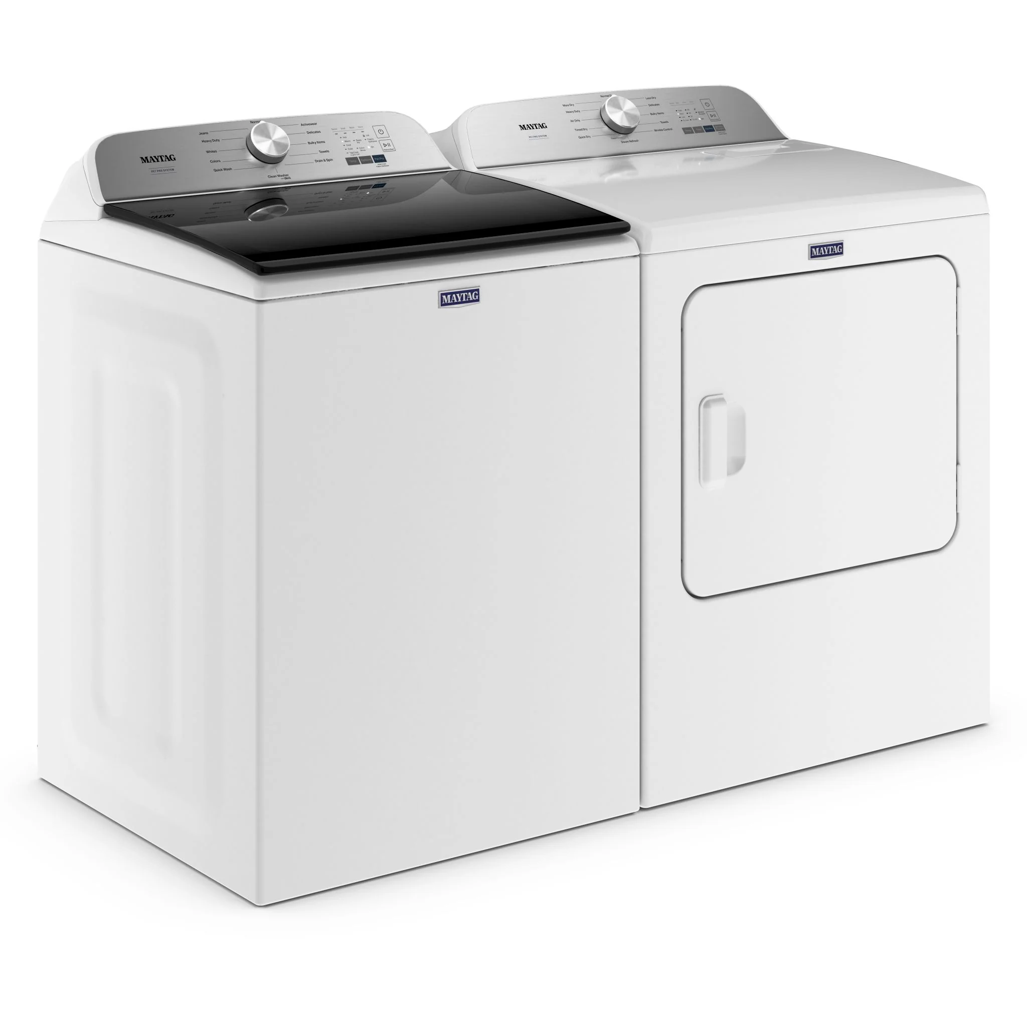 Maytag Top Load Pair (Pet Pro) (YMED6500MW-MVW6500MW) - White - Image 3
