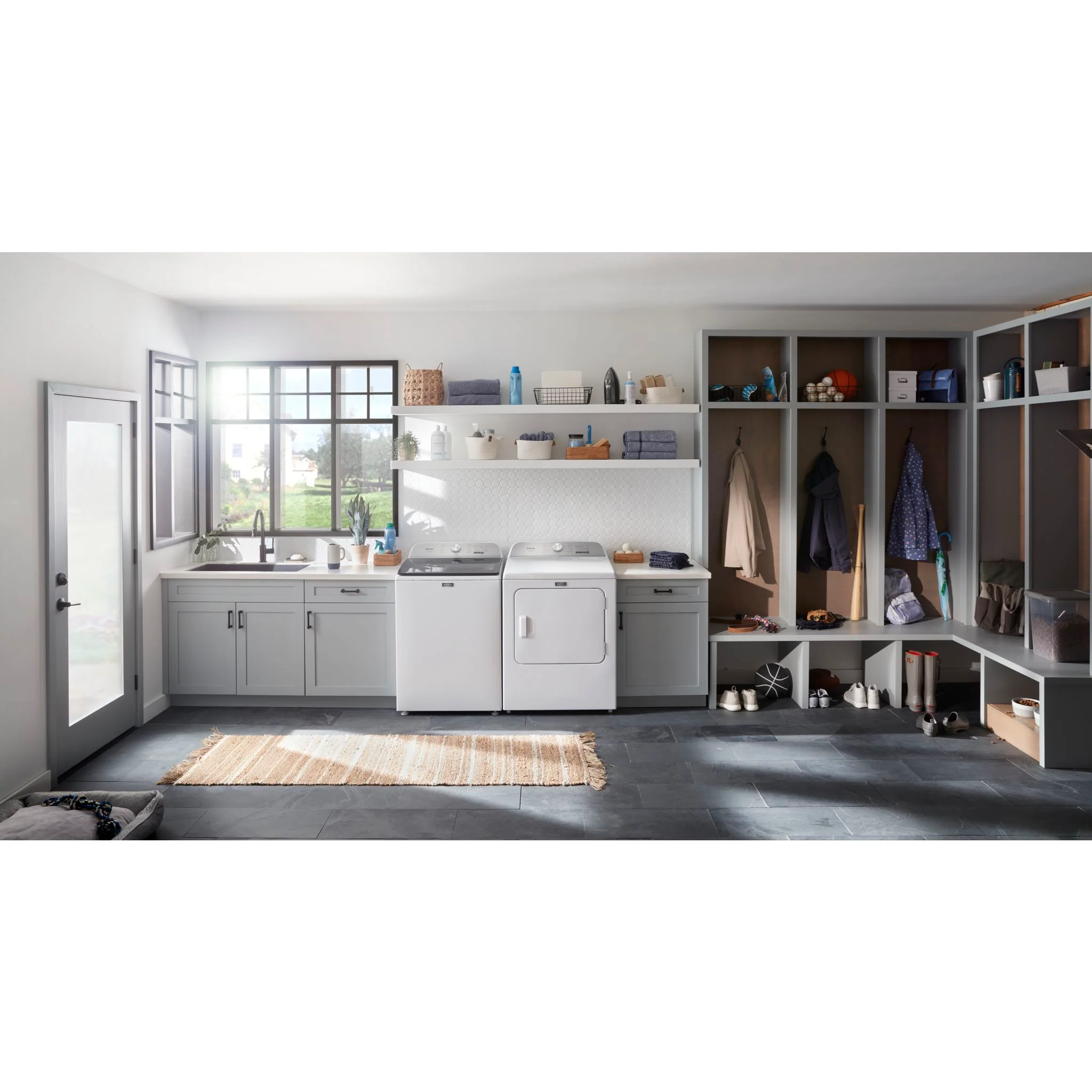 Maytag Top Load Pair (Pet Pro) (YMED6500MW-MVW6500MW) - White - Image 5