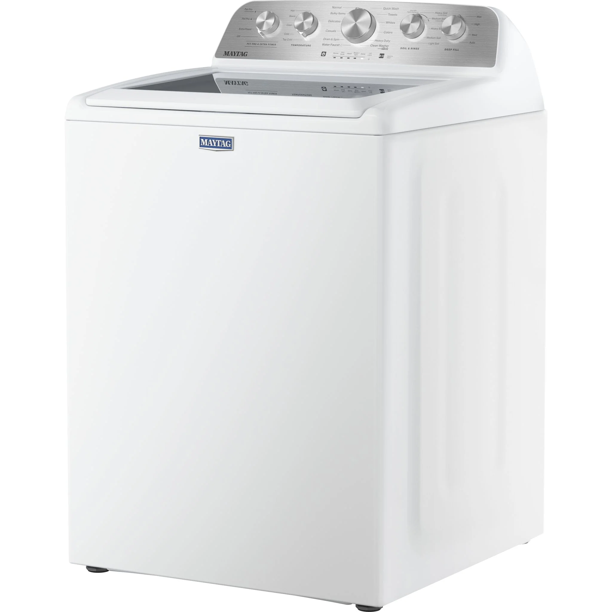 Maytag Top Load Pair (MTW5600RW-YMED5605RW) - White - Image 5