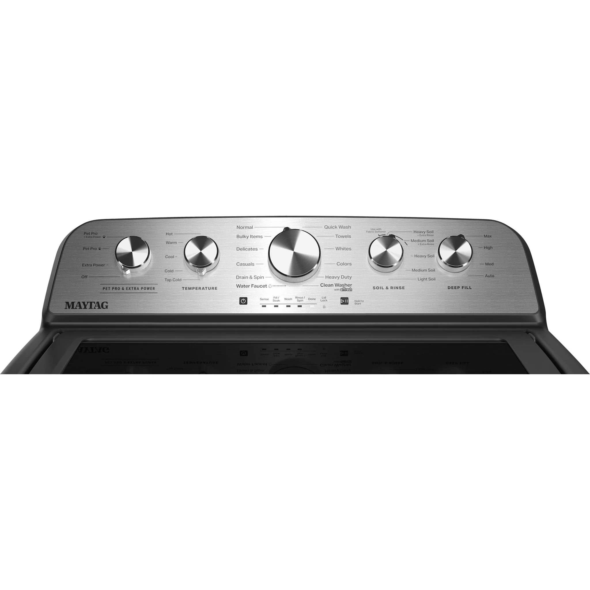 Maytag Top Load Pair (MTW5605RU-YMED5605RU) - Volcano Black - Image 7