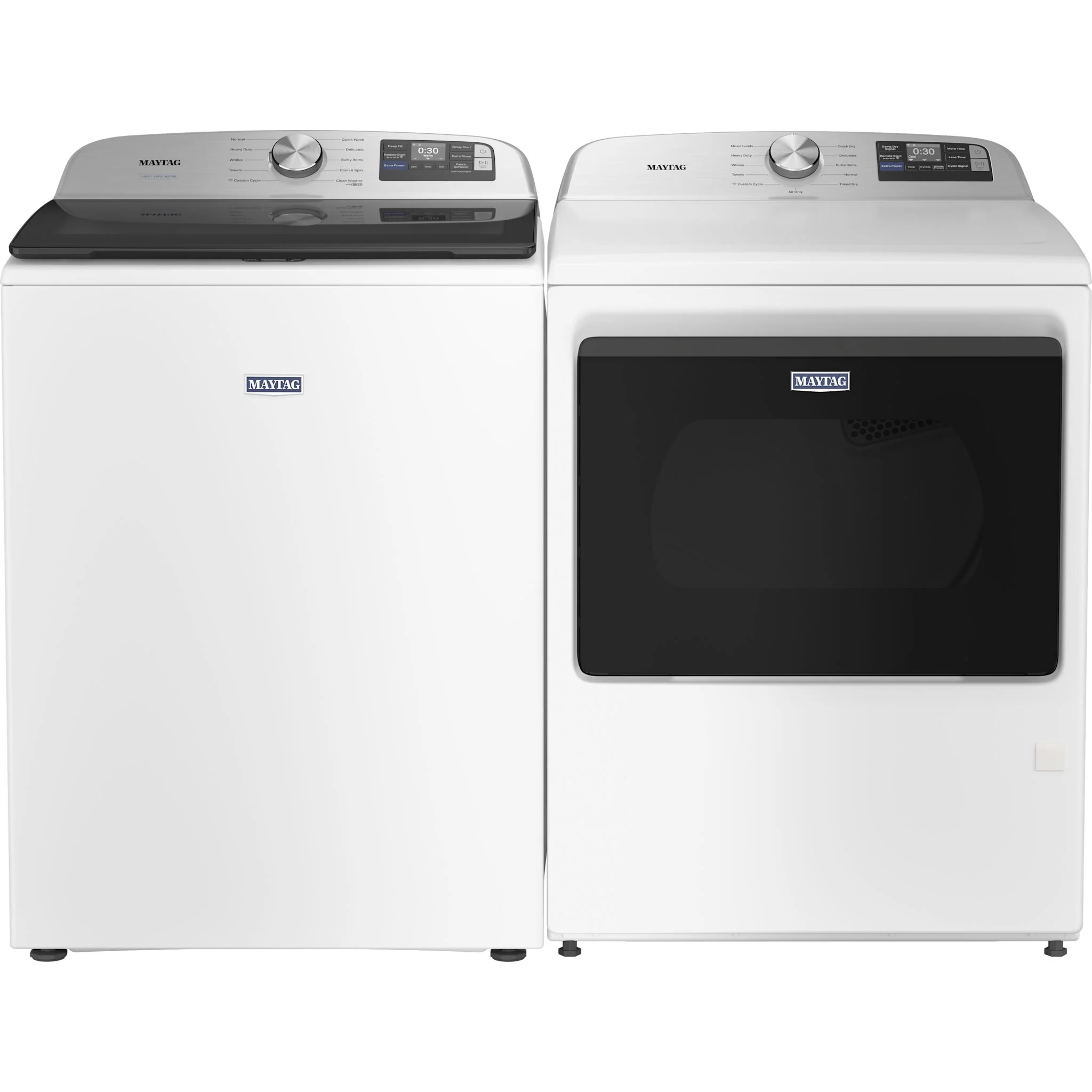 Maytag Top Load Pair (MTW7205RW-YMED7205RW) - White