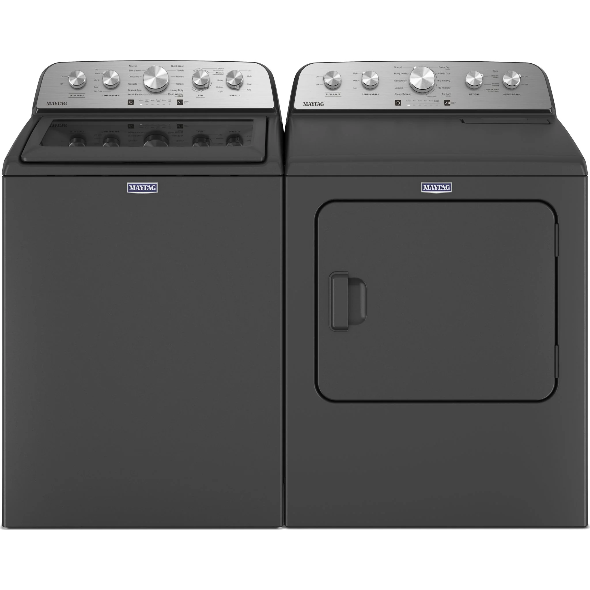 Maytag Top Load Pair (MVW5435PBK-YMED5430PBK) - Black