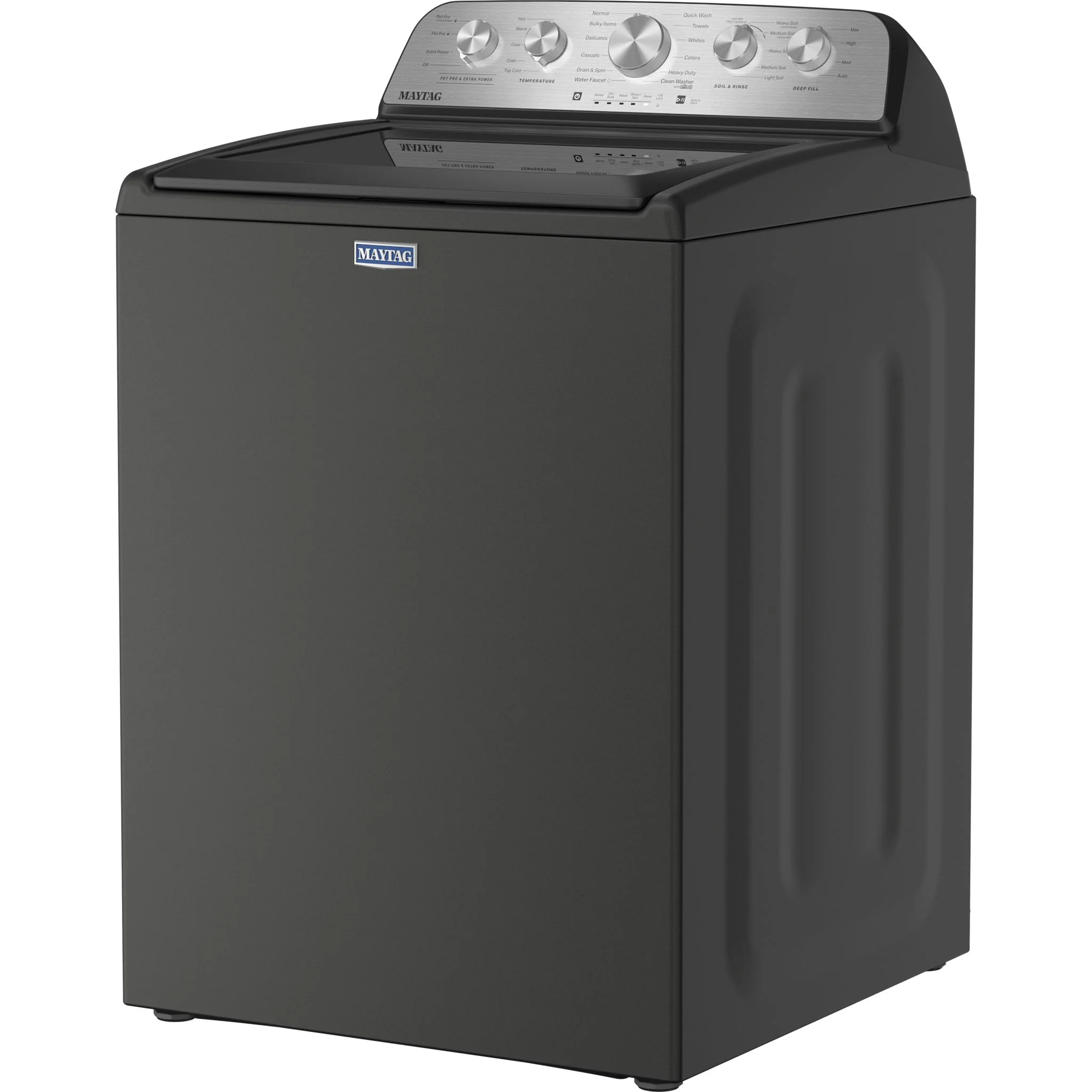 Maytag 5.4 Cu Ft. Top Load Agitator Washer with Extra Power and Pet Pro Option -Volcano Black (MTW5605RU) - Image 13