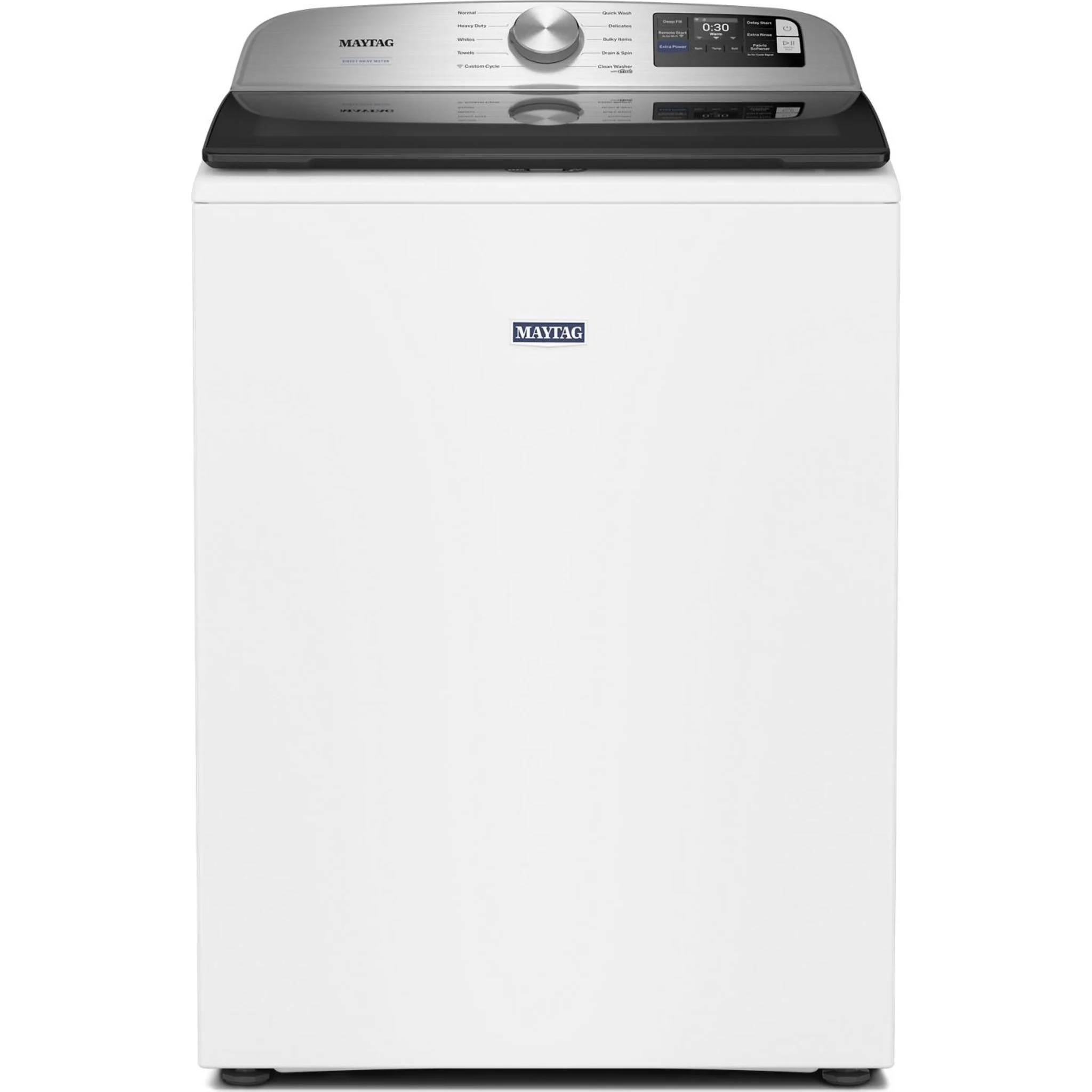 Maytag 6.0 Cu. Ft. Top Load Agitator Washer with Extra Power and Smart Appliance -White (MTW6205RW)