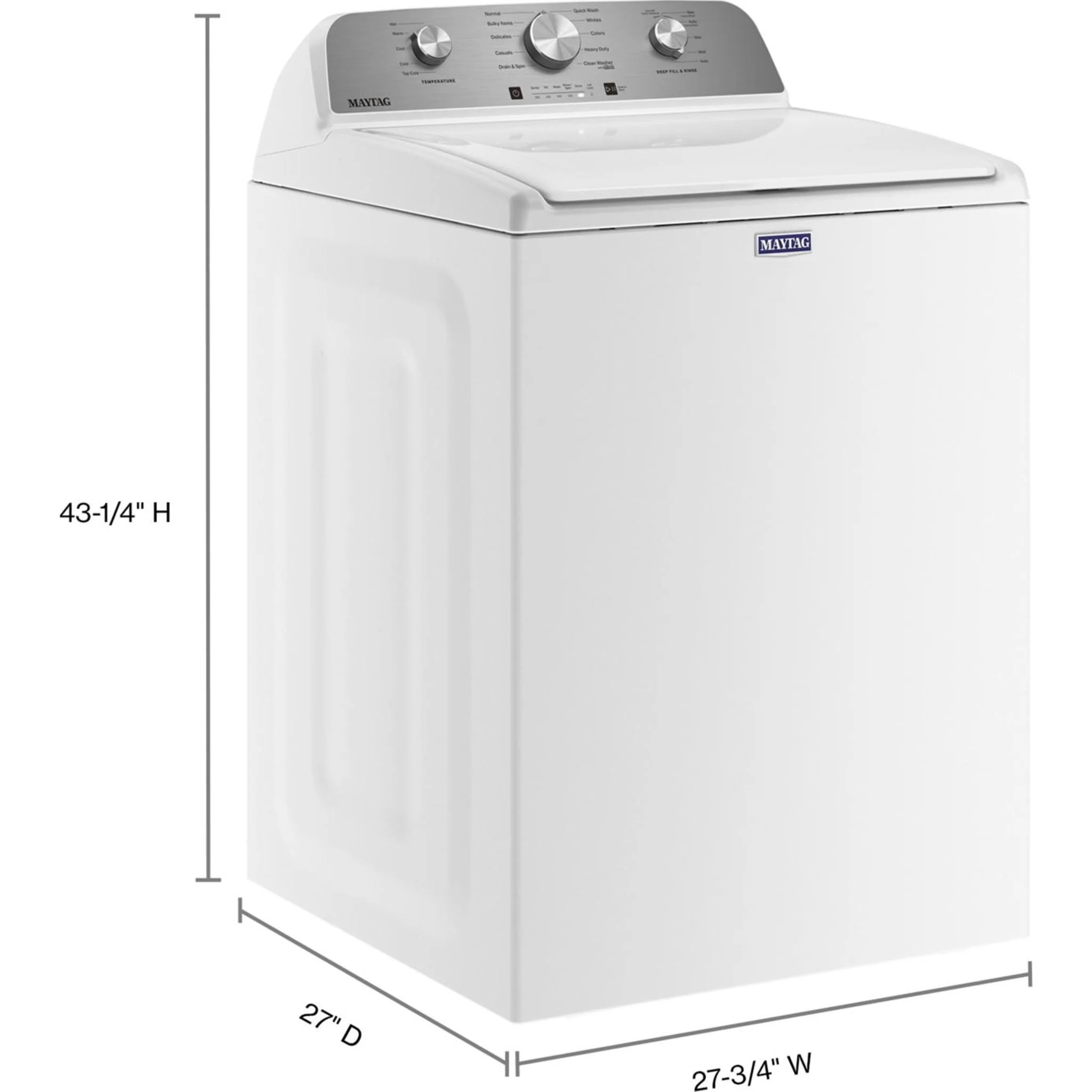 Maytag Top Load Washer with Deep Fill - 5.2 cu.ft. - White (MVW4505MW) - Image 27
