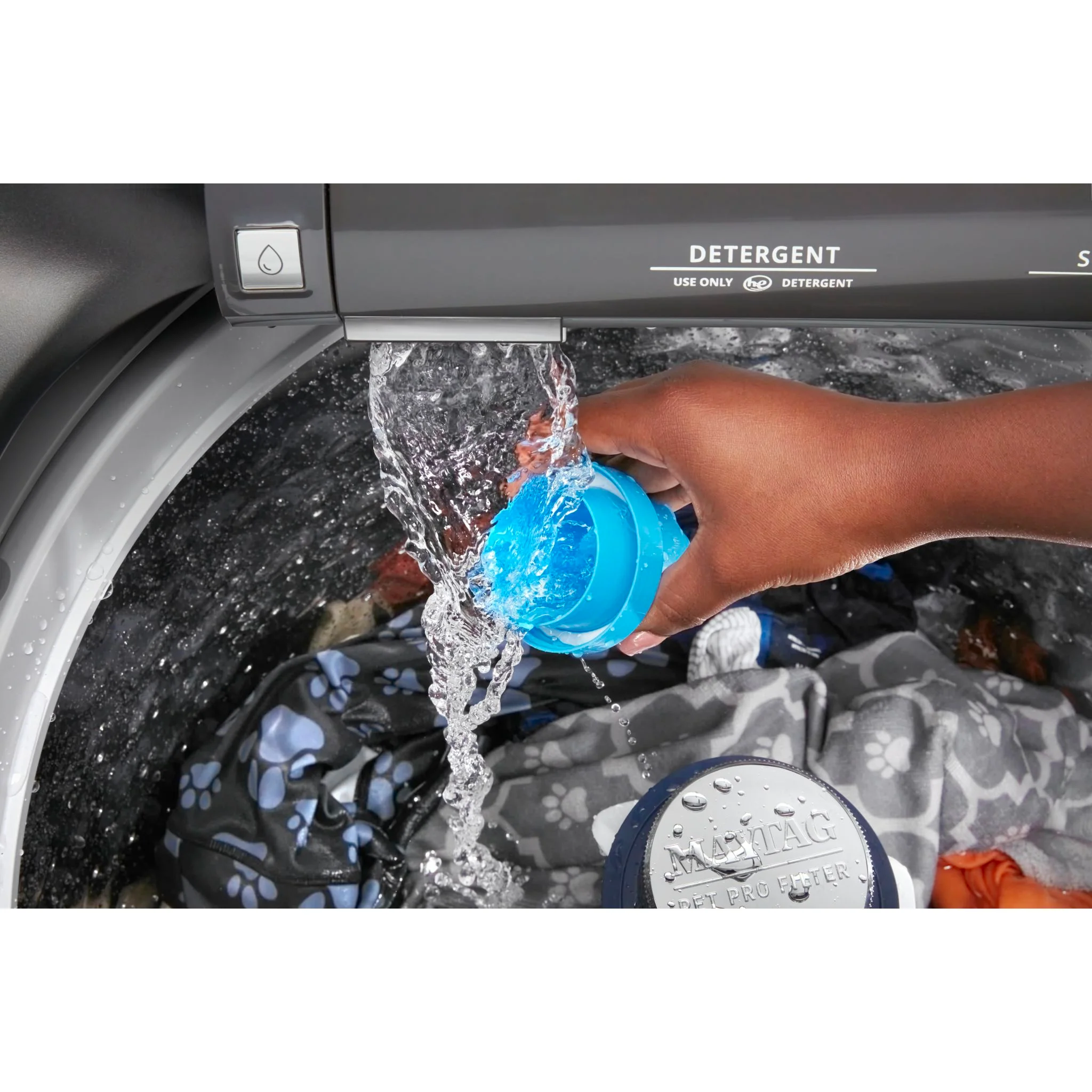 Maytag Pet Pro Top Load Washer - 5.4 cu.ft. - Volcano Black (MVW6500MBK) - Image 18