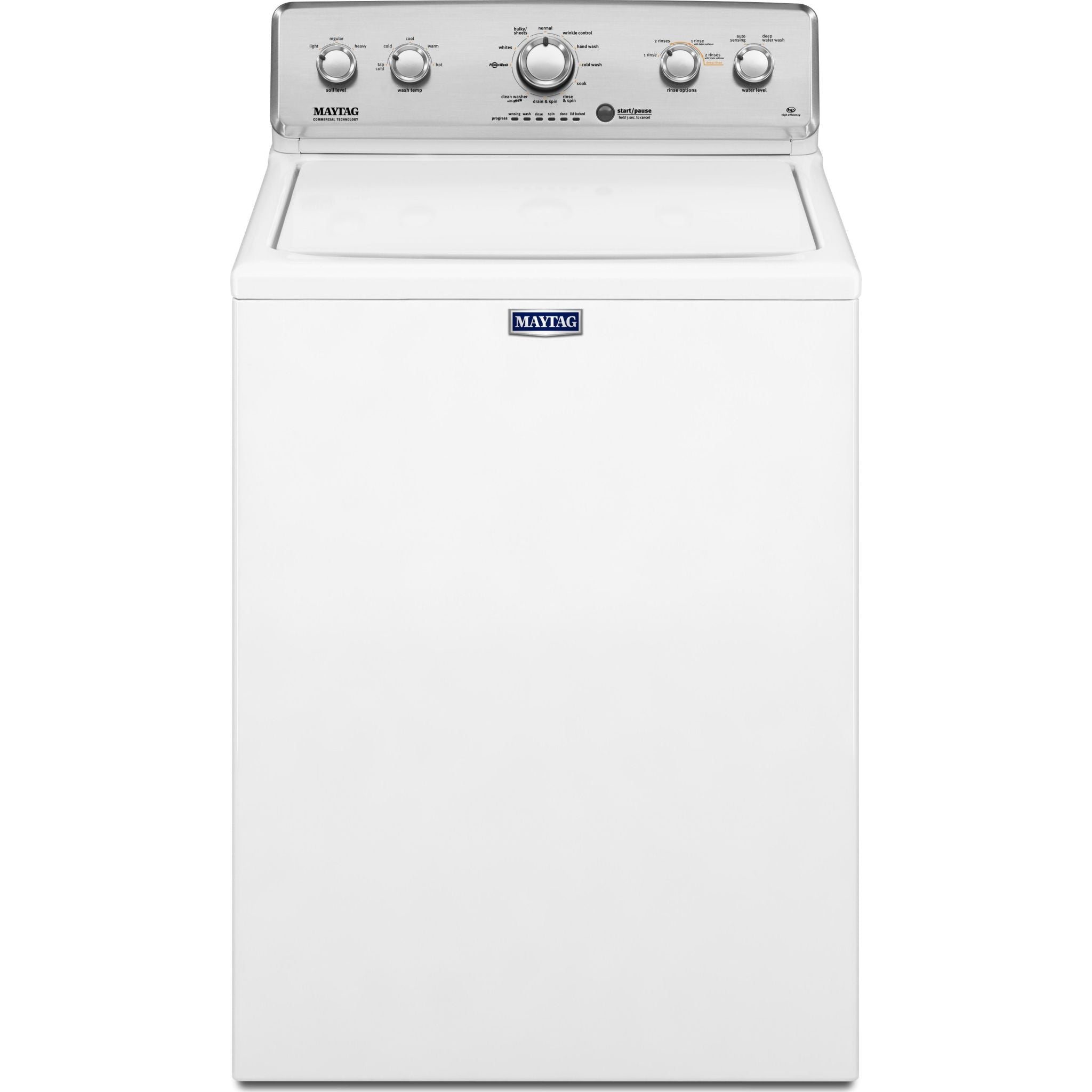Maytag Top Load Washer with the Deep Water Wash Option and PowerWash® Cycle4.9 cu. ft. I.E.C. (MVWC565FW)